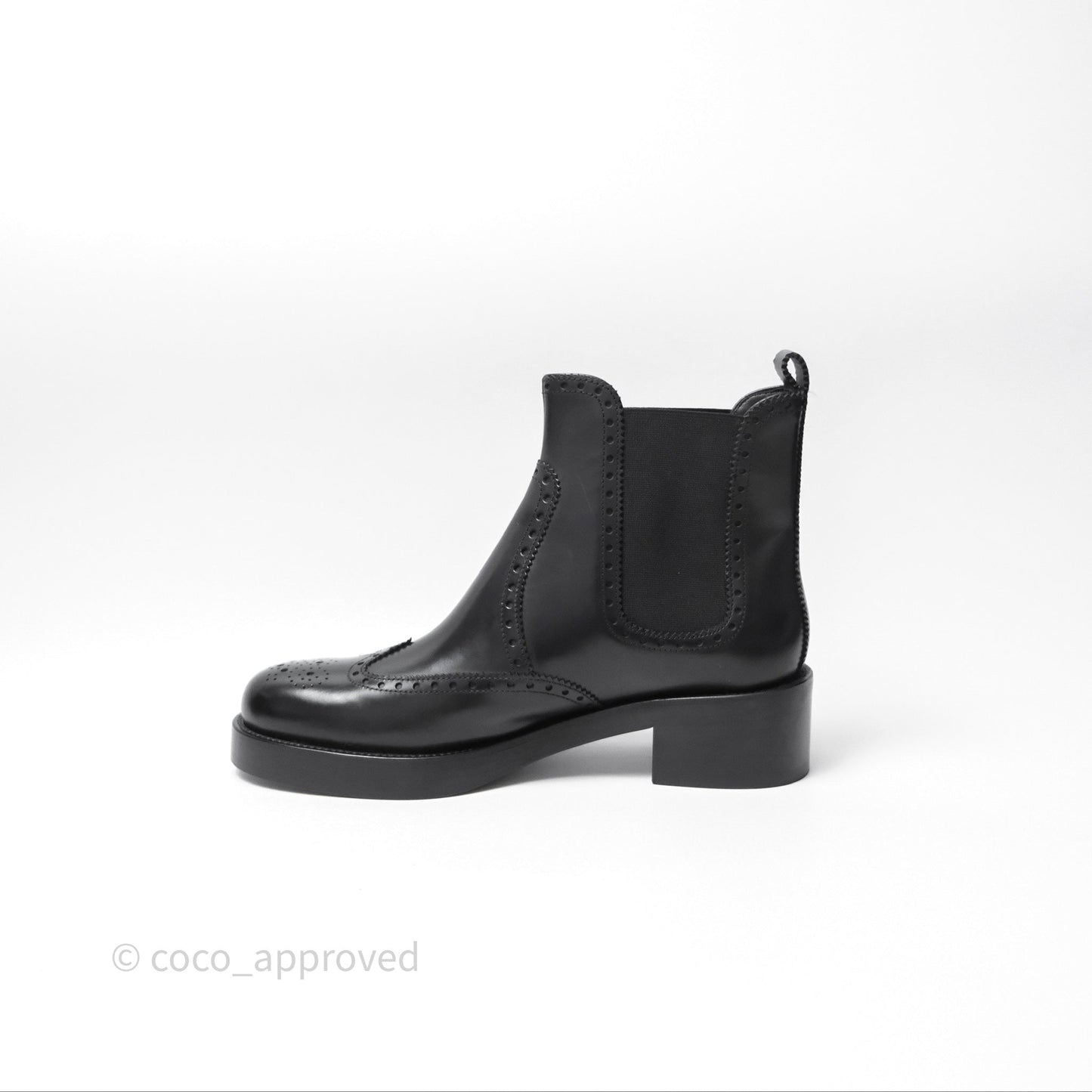 Hermès Hill Ankle Boot Black Calfskin Size 38