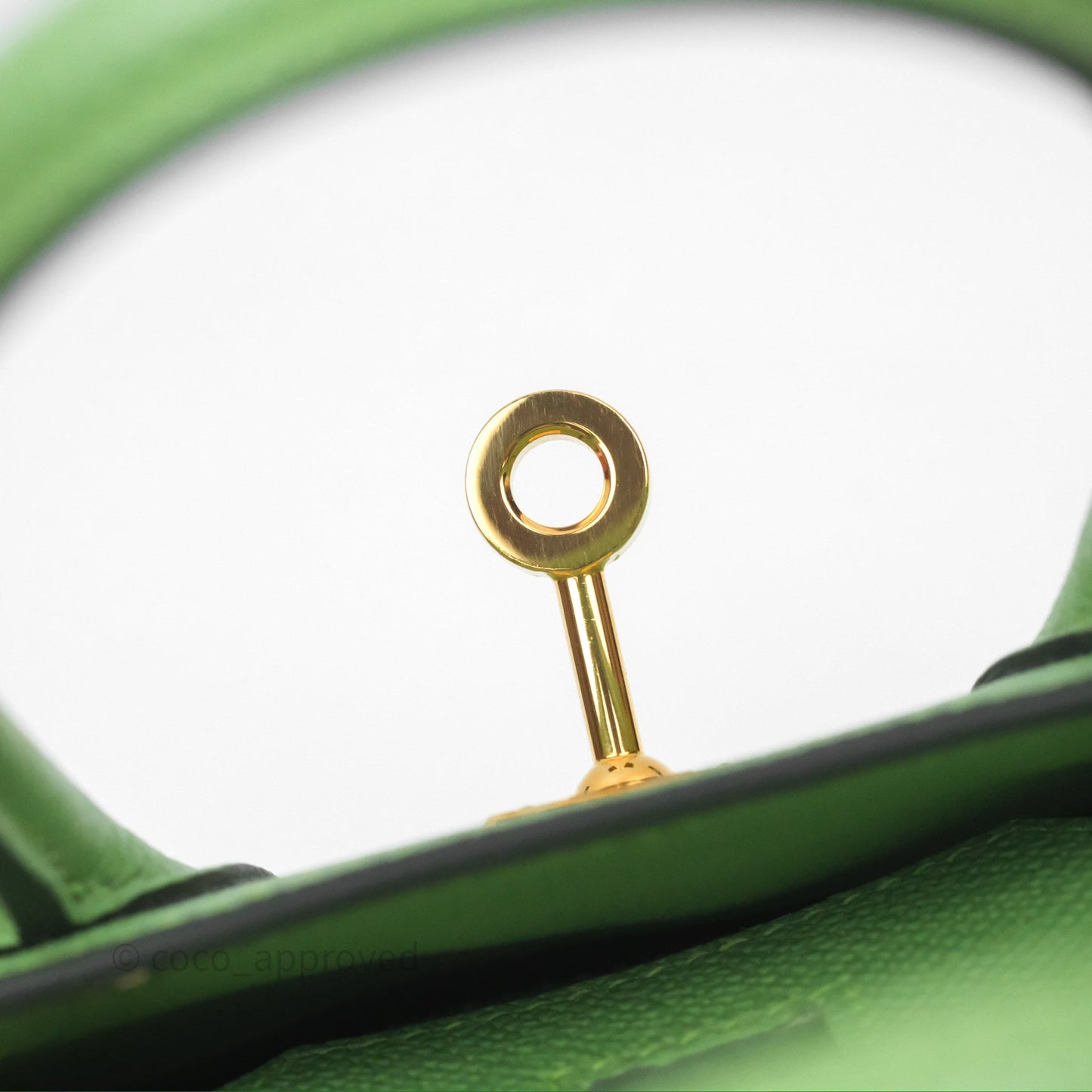 Hermès Birkin 25 Sellier Vert Criquet 3I Epsom Gold Hardware