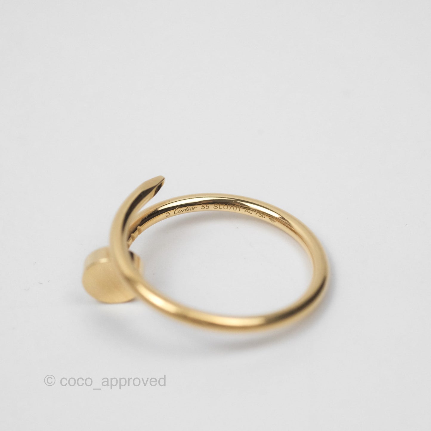 Cartier Juste un Clou Ring Small Model Yellow Gold Size 55