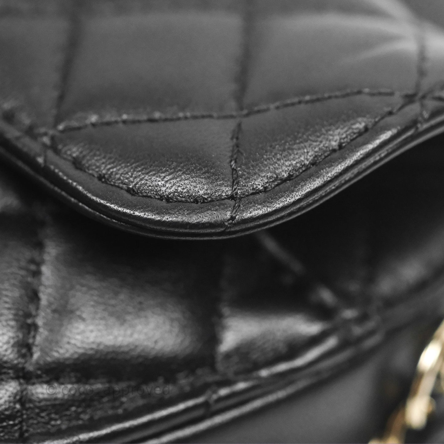 Chanel Large Heart Bag Black Lambskin Gold Hardware 22S