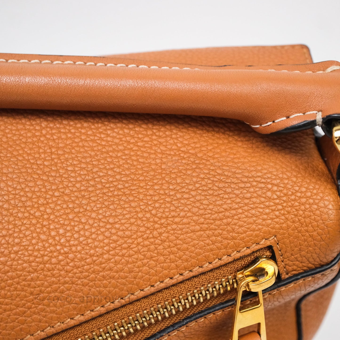 Loewe Small Puzzle Bag Tan Calfskin