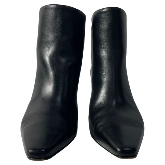 Luxury Bottega Veneta Cloud Ankle Boots in Black Calfskin Leather