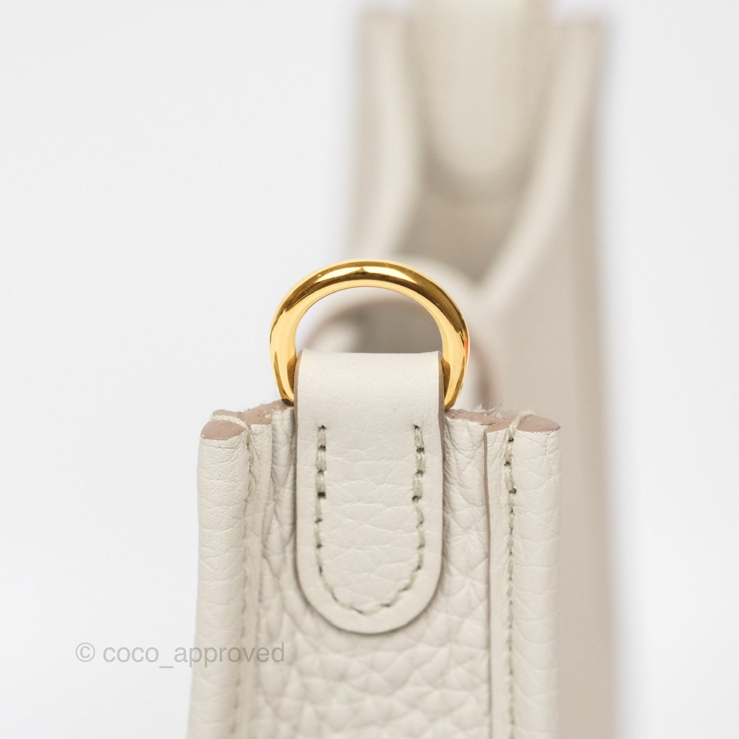 Hermès Mini Evelyne 16 Beton 8L Clemence Gold Hardware