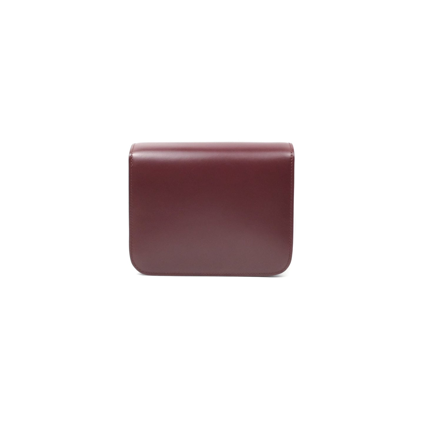 Celine Teen Classic Box Flap Burgundy Calfskin