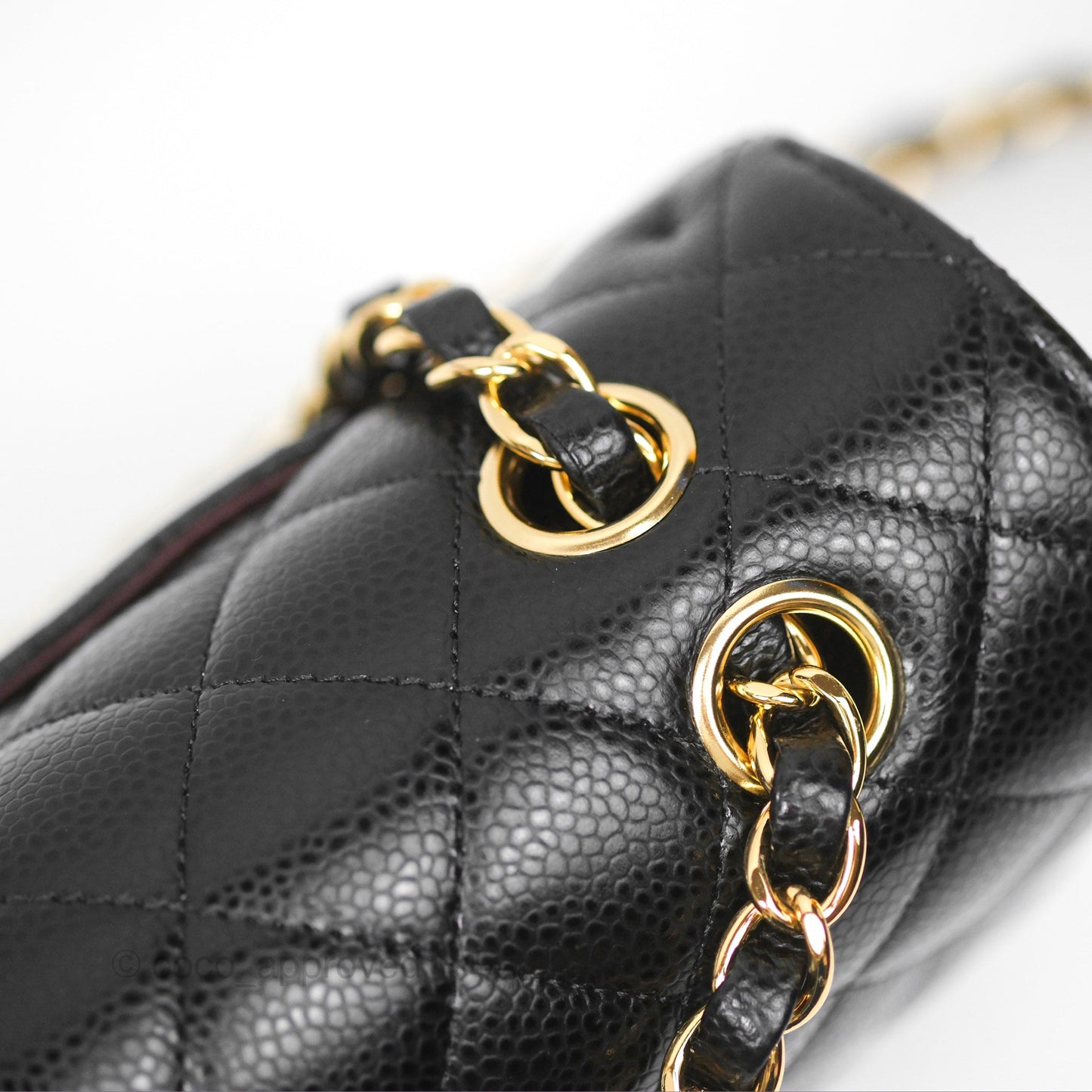 Chanel Classic M/L Medium Flap Quilted Black Caviar Gold Hardware
