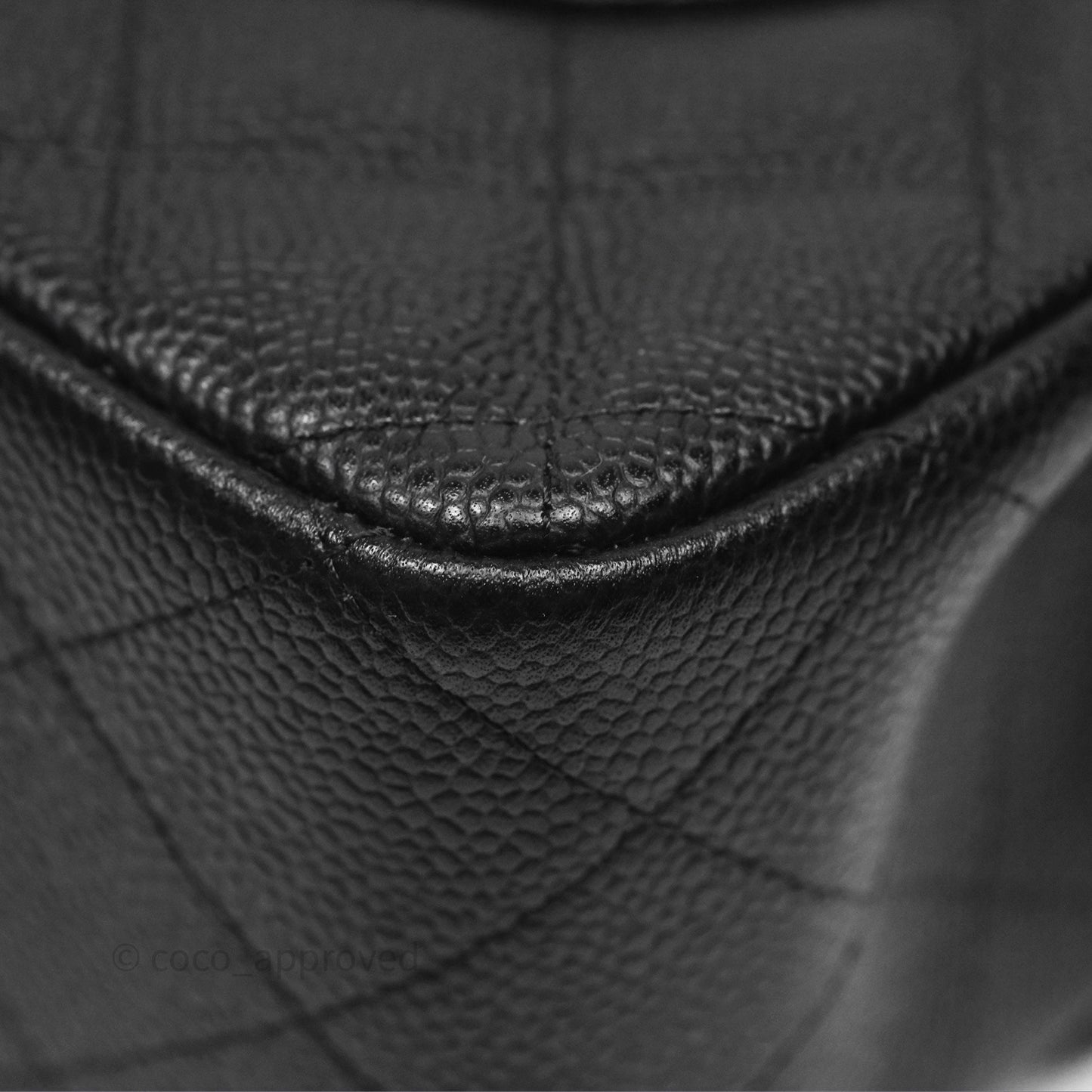 Chanel Jumbo Double Flap Black Caviar Silver Hardware⁣⁣