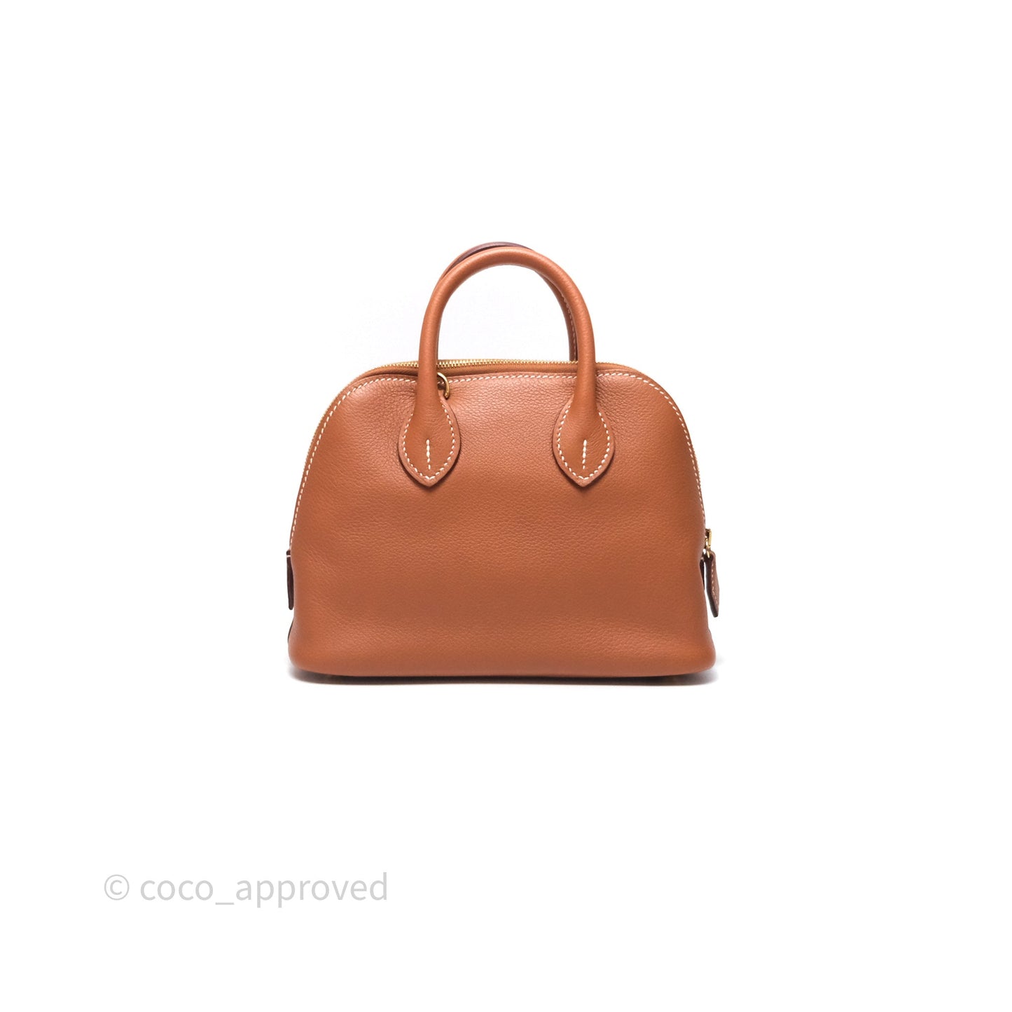 Hermès Bolide Mini 1923 Gold 37 Evercolor Gold Hardware