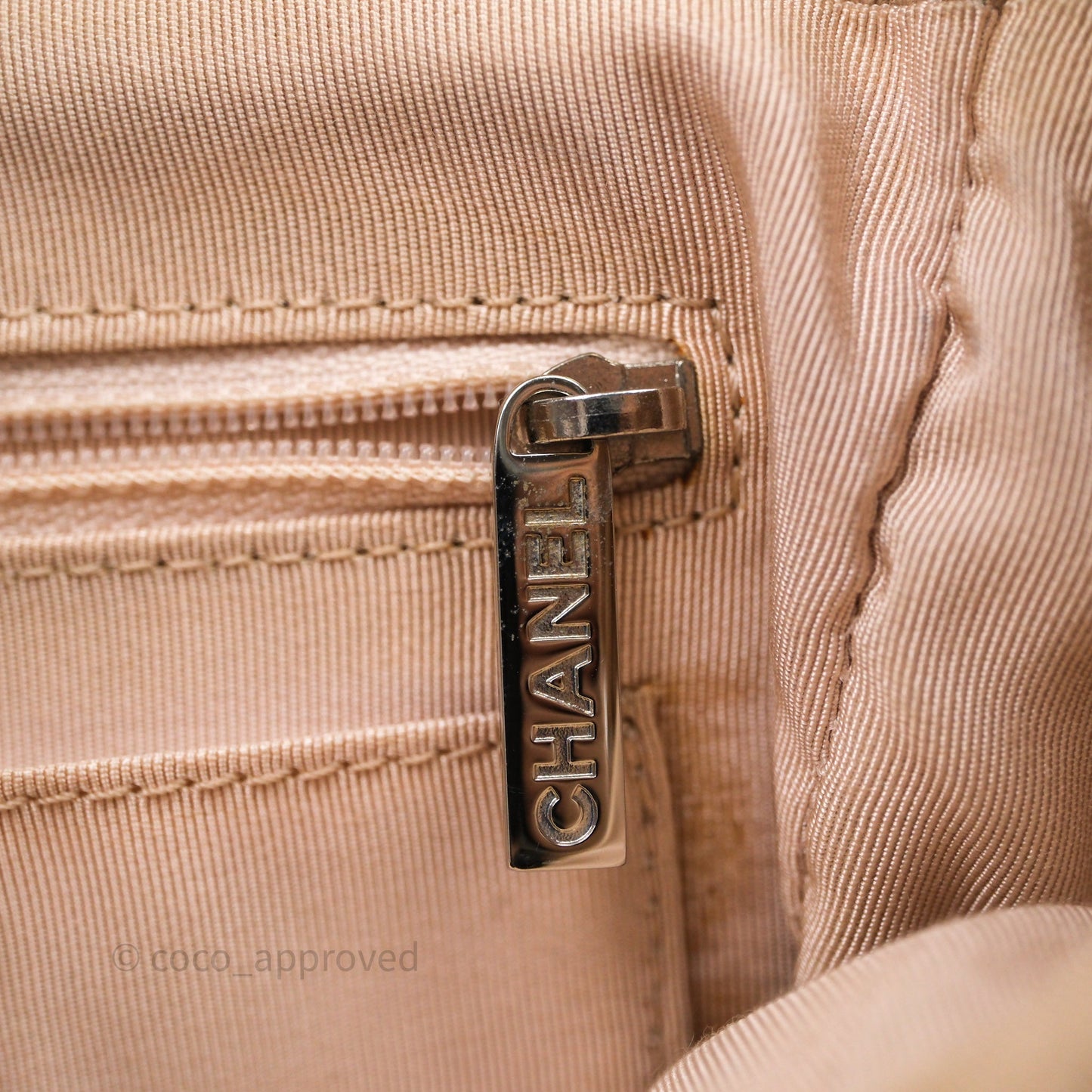 Chanel Quilted Small Urban Spirit Backpack Beige Lambskin Silver Hardware