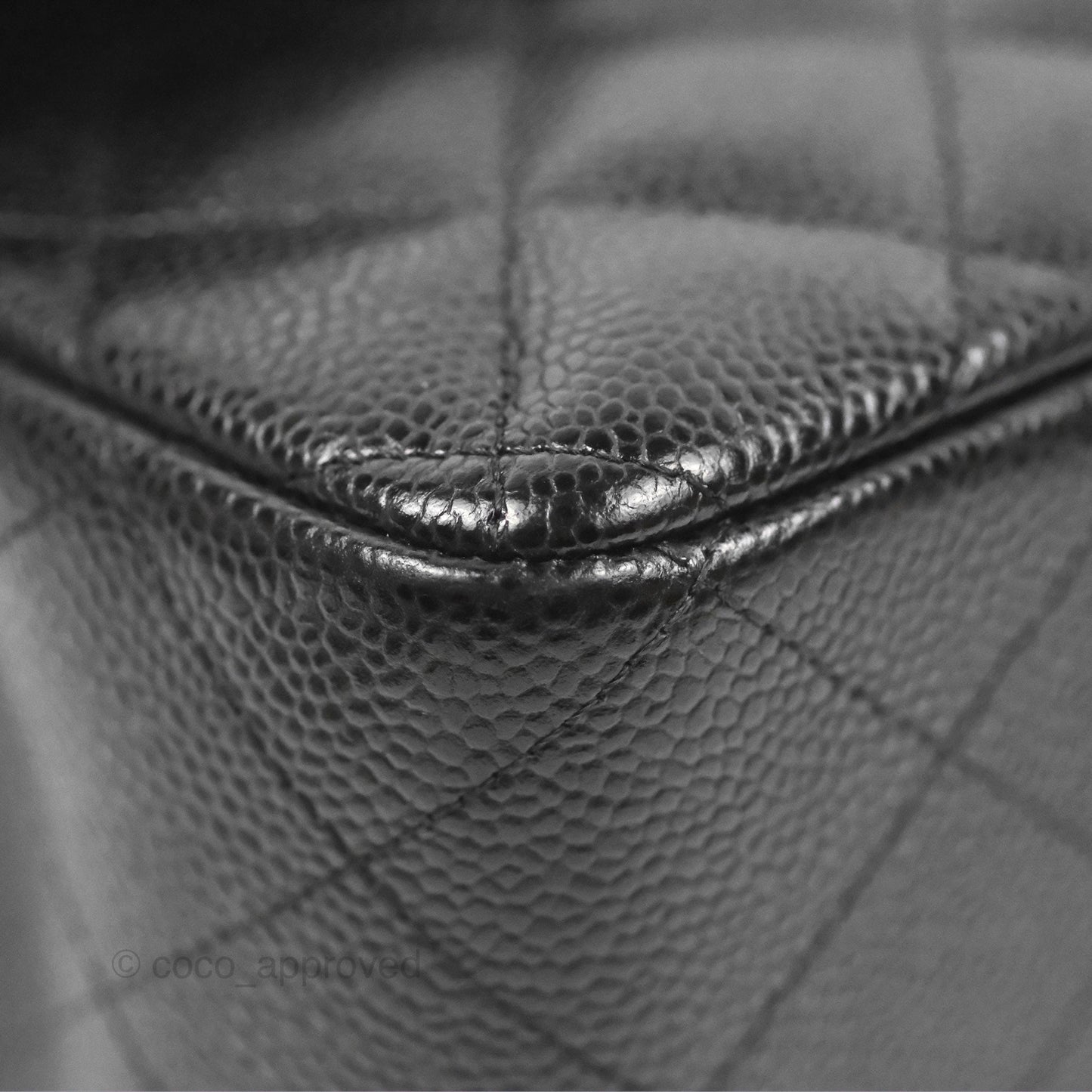 Chanel Jumbo Double Flap Black Caviar Gold Hardware⁣⁣