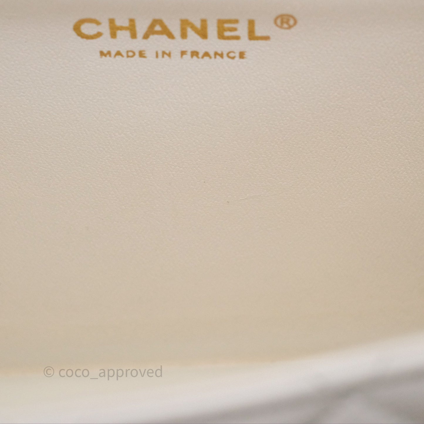 Chanel Large Quilted Sweet Classic Flap White Caviar Aged Gold Hardware