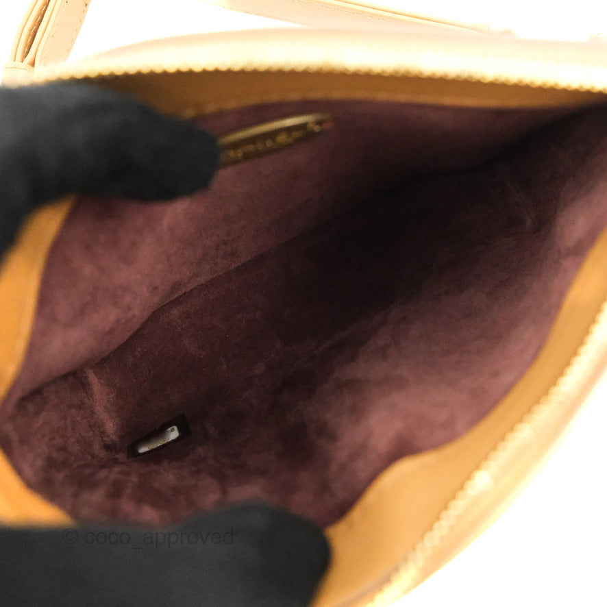 Chanel Flap Waist Bag with Leather & Tweed Coin Purses Dark Beige Calfskin