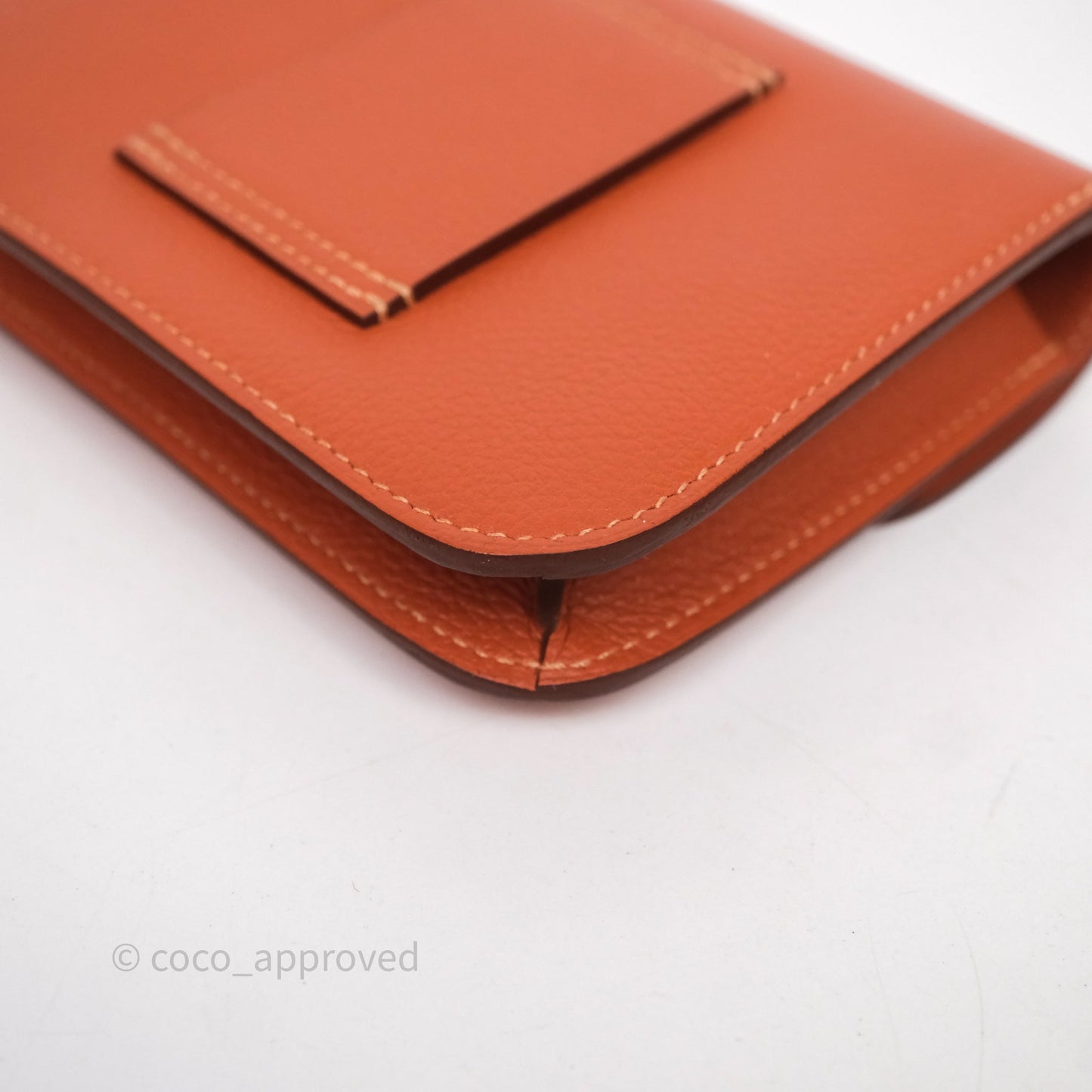 Hermès Constance Slim Wallet Blush J9/ Bleu Frida 0F Evercolor Palladium Hardware