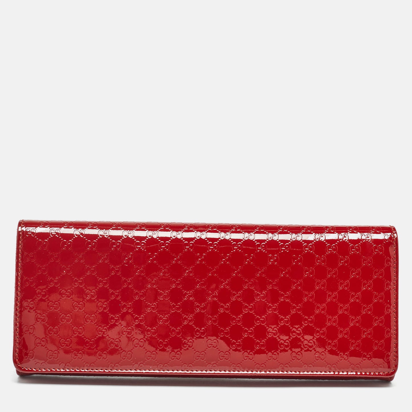 Luxury Gucci Trending 2025 Red MicroLuxury Gucci Trending 2025ssima Patent Leather Broadway Clutch