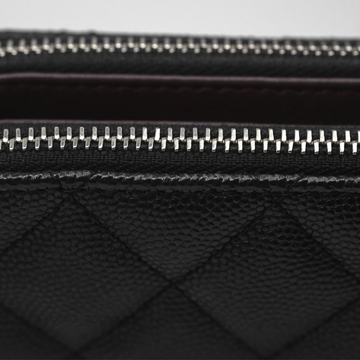 Chanel Clutch with Chain Black Caviar Silver Hardware