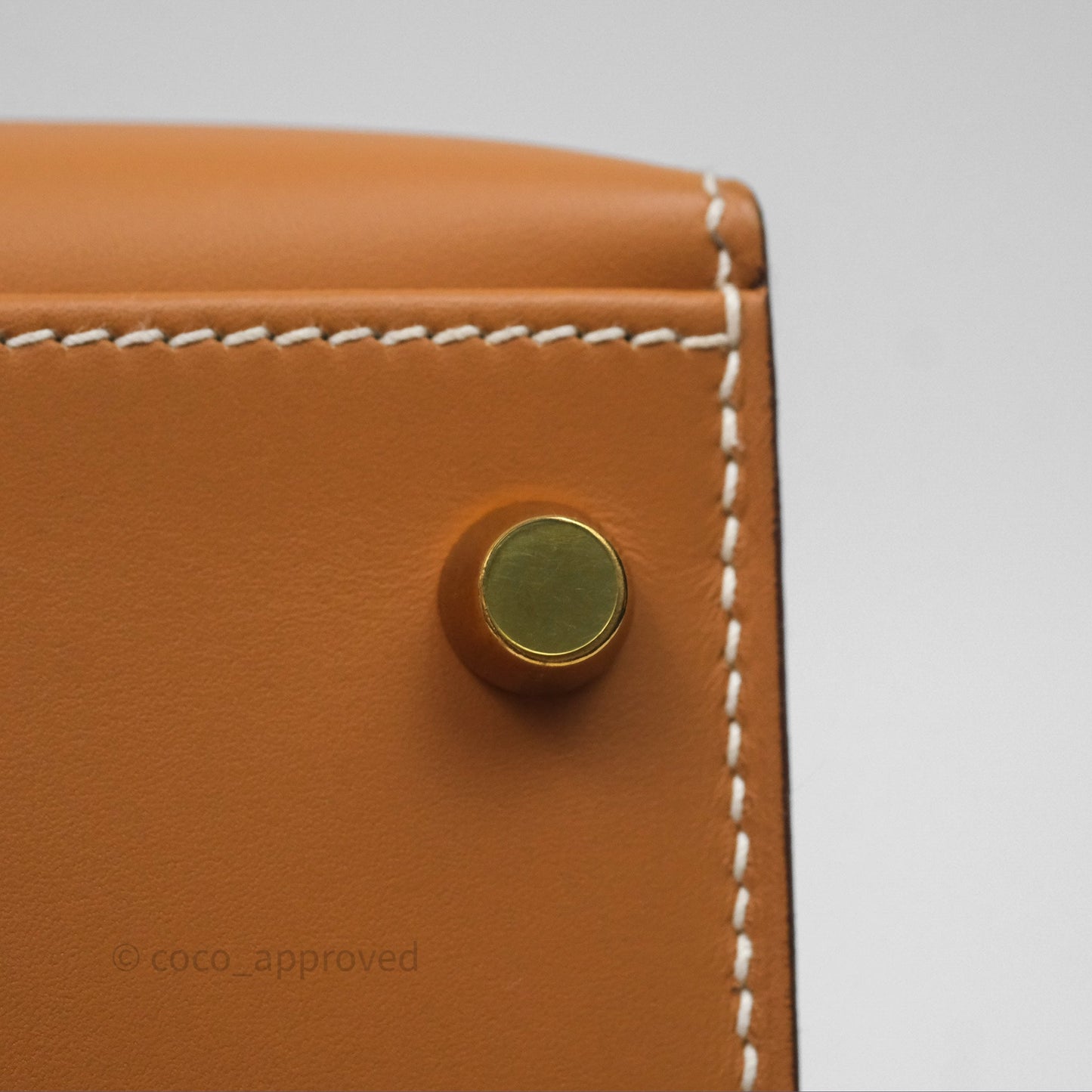 Hermès Kelly II 28 Sellier Gold 37 Chamonix Leather Gold Hardware