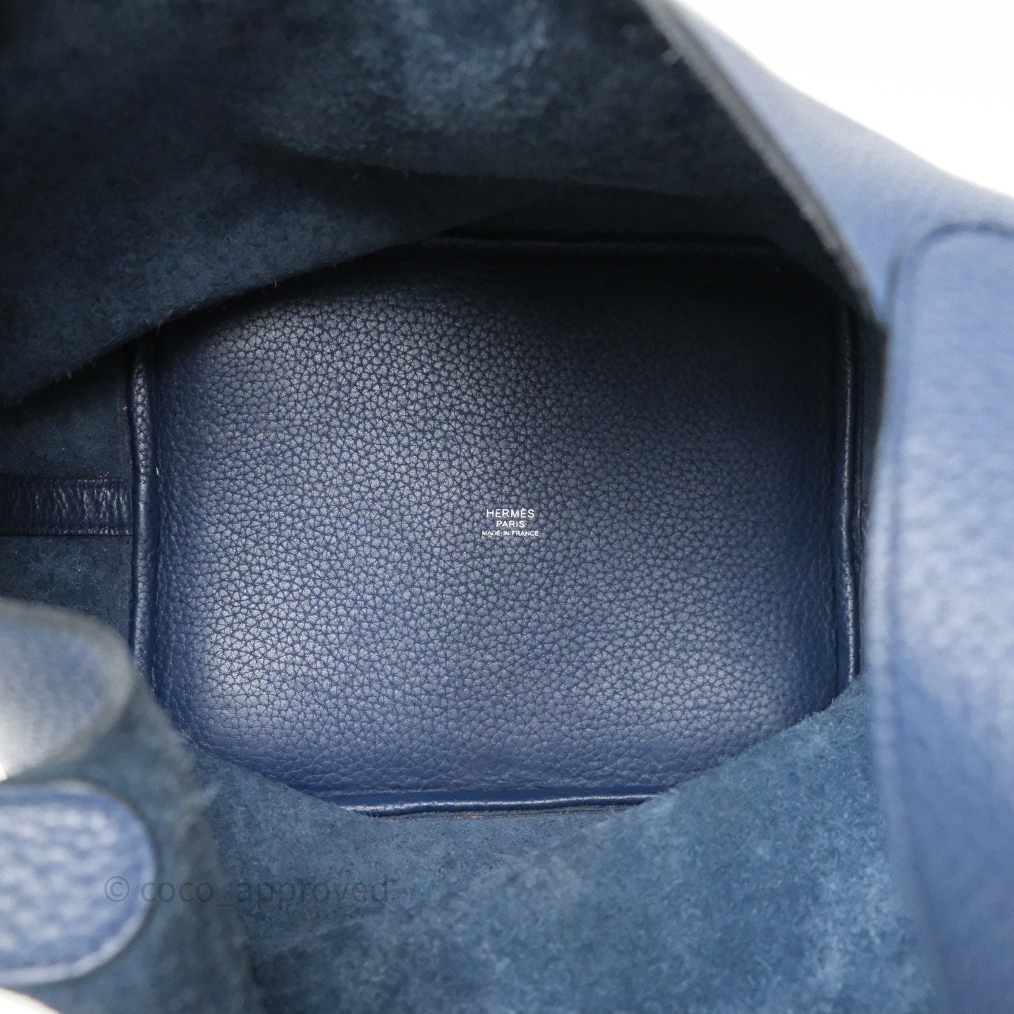 Hermès Picotin 22 Bleu Nuit 2Z Clemence Palladium Hardware