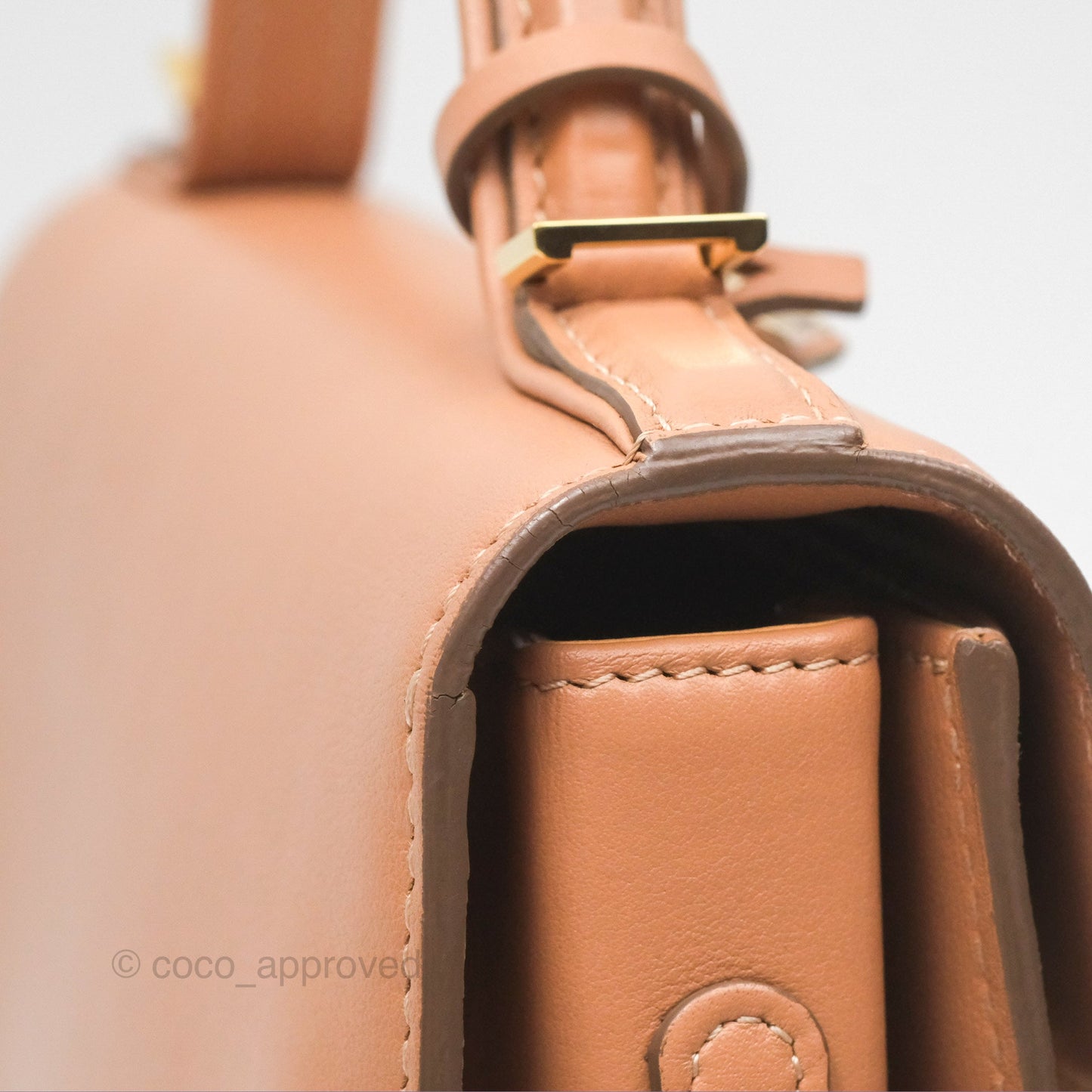 Delvaux Tempête Mini Beige Supple Calfskin Gold Hardware