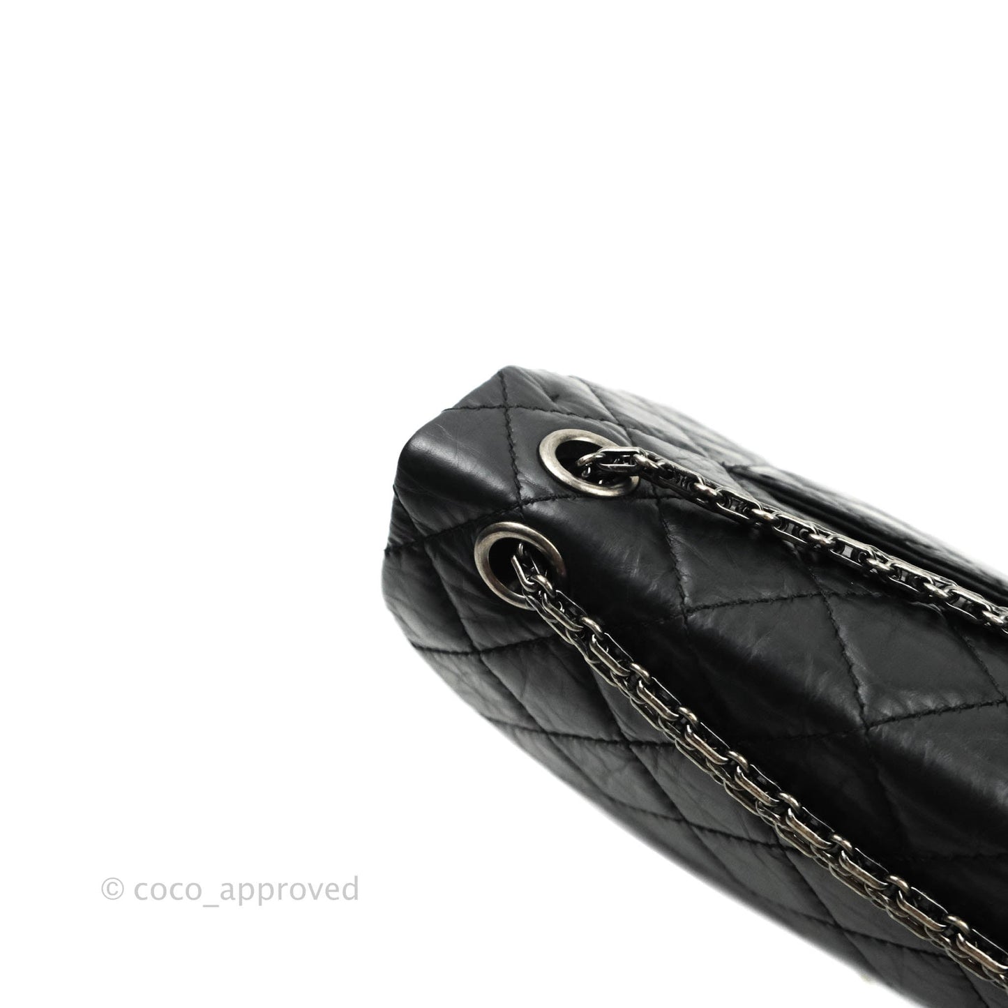 Chanel Reissue Quilted Aged Calfskin Black Ruthenium Hardware 226