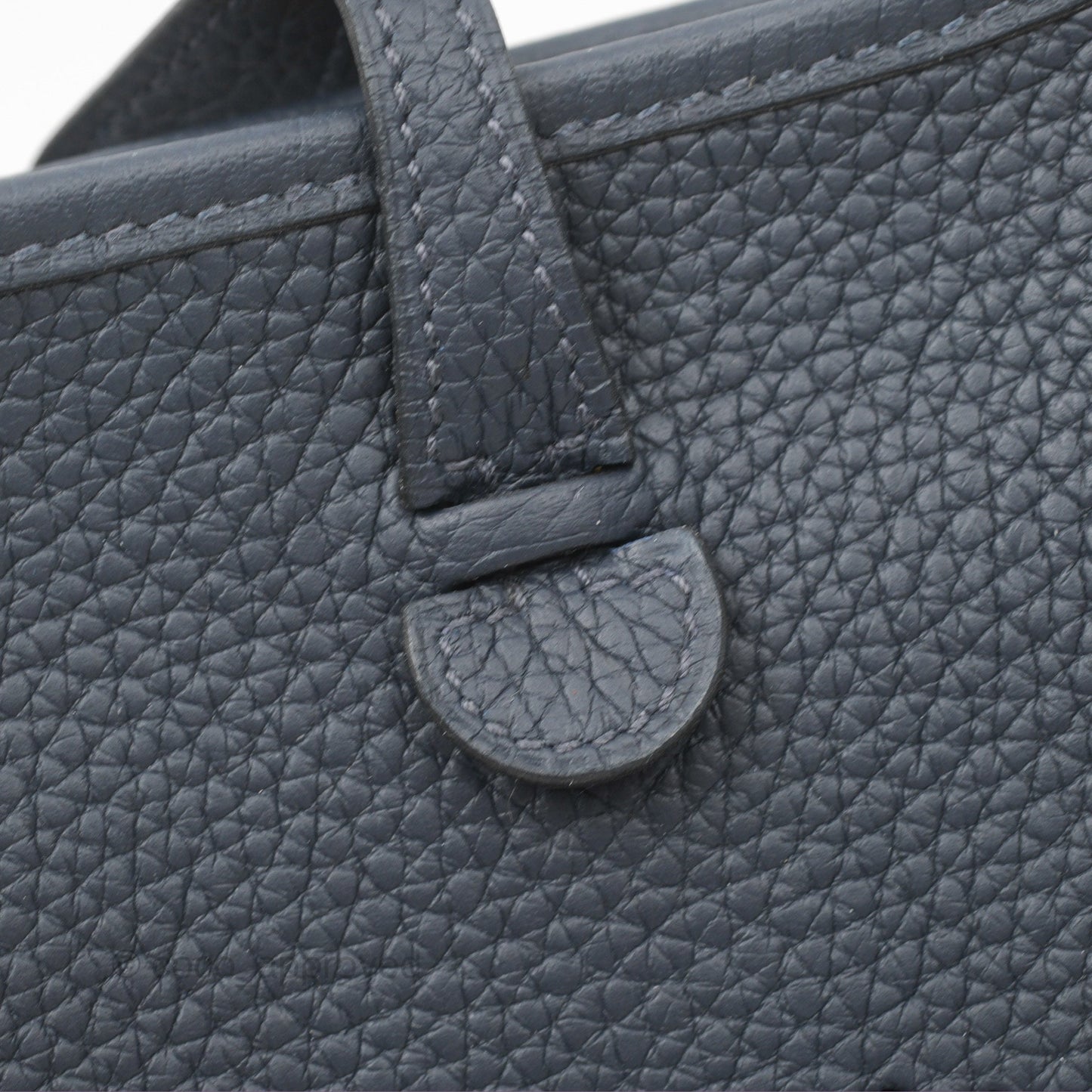 Hermès Mini Evelyne 16 Bleu Nuit 2Z/ Blue Saphir 73 Clemence Gold Hardware