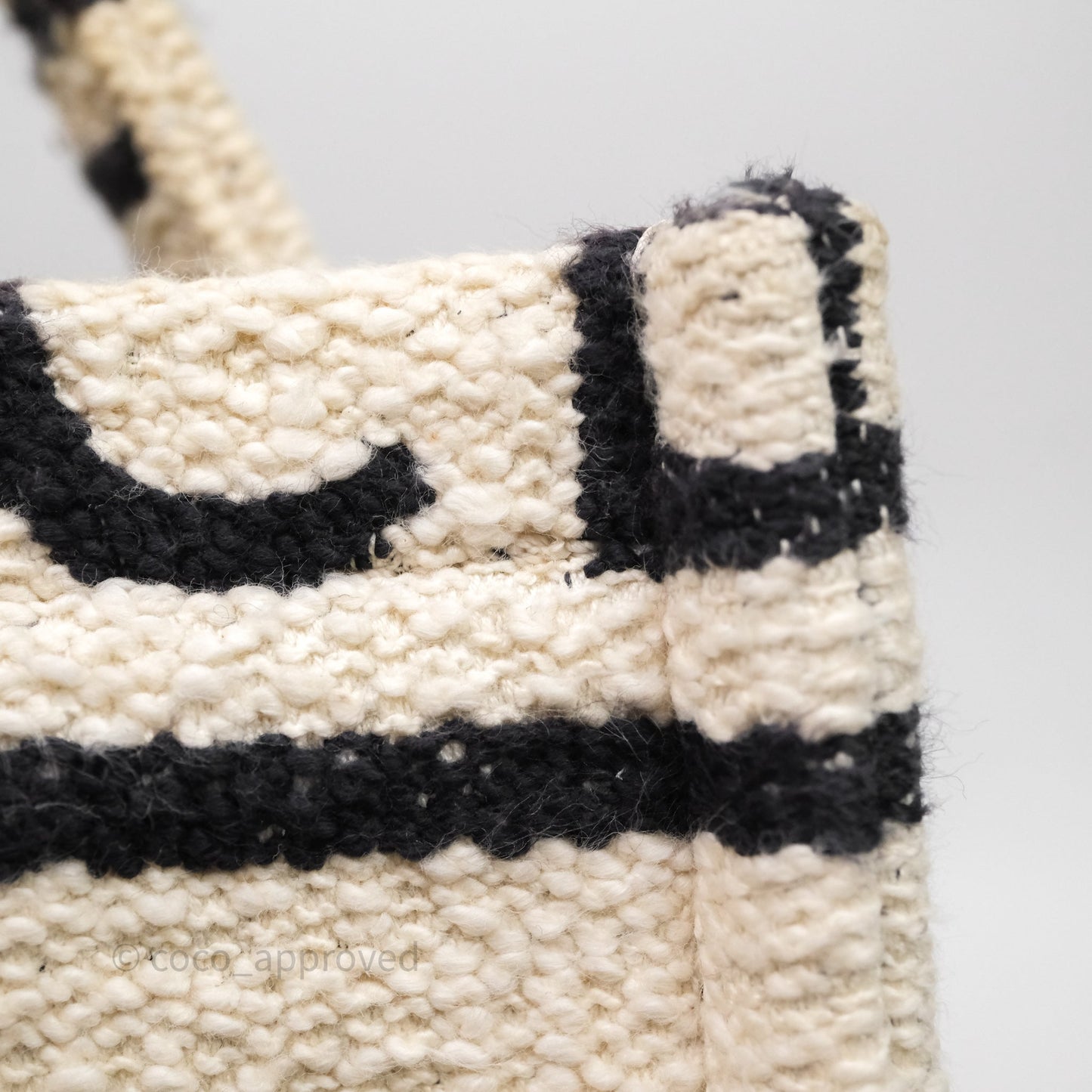 Celine Small Cabas Thais Textile with Celine All-Over White