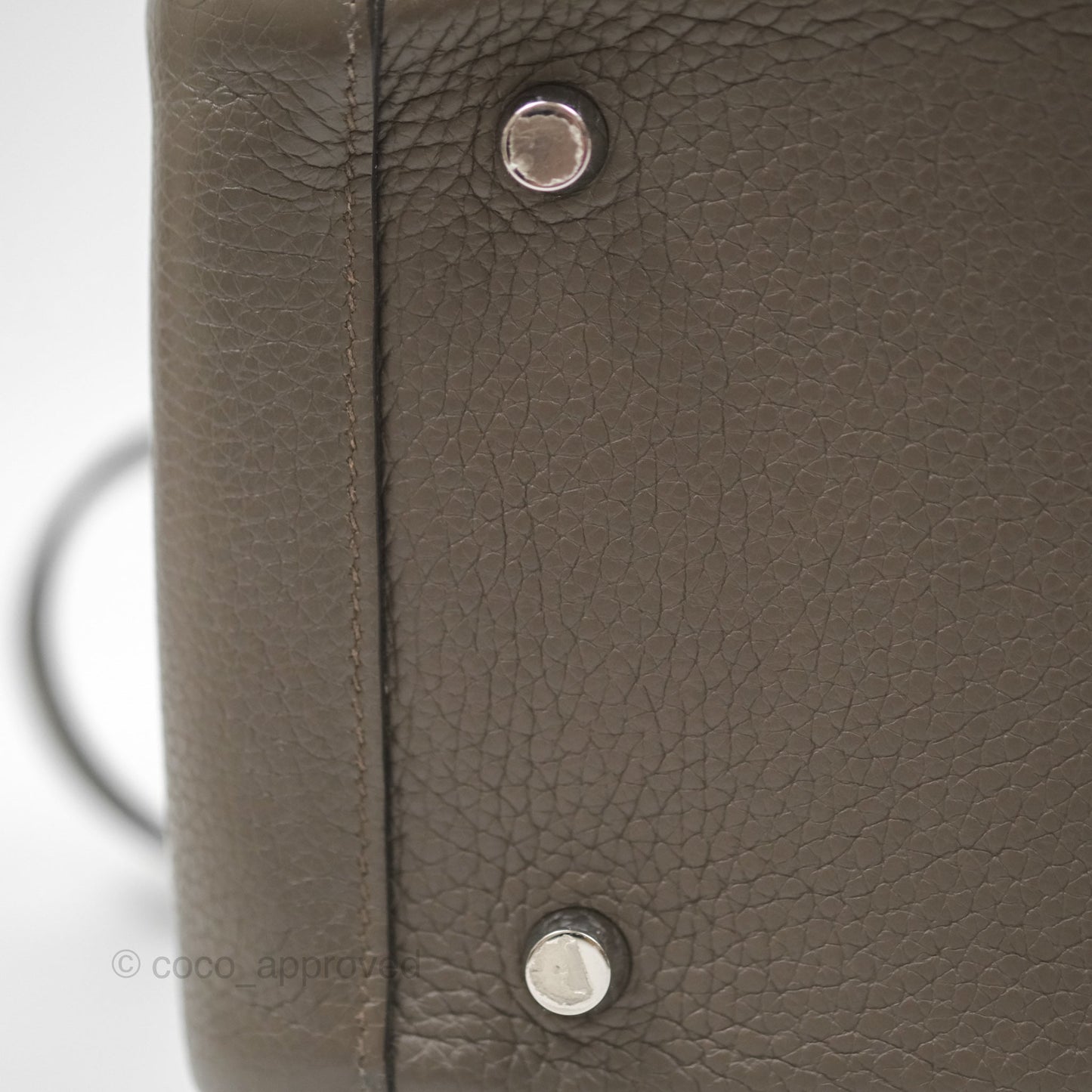 Hermès Lindy 26 Etain 8F Clemence Palladium Hardware