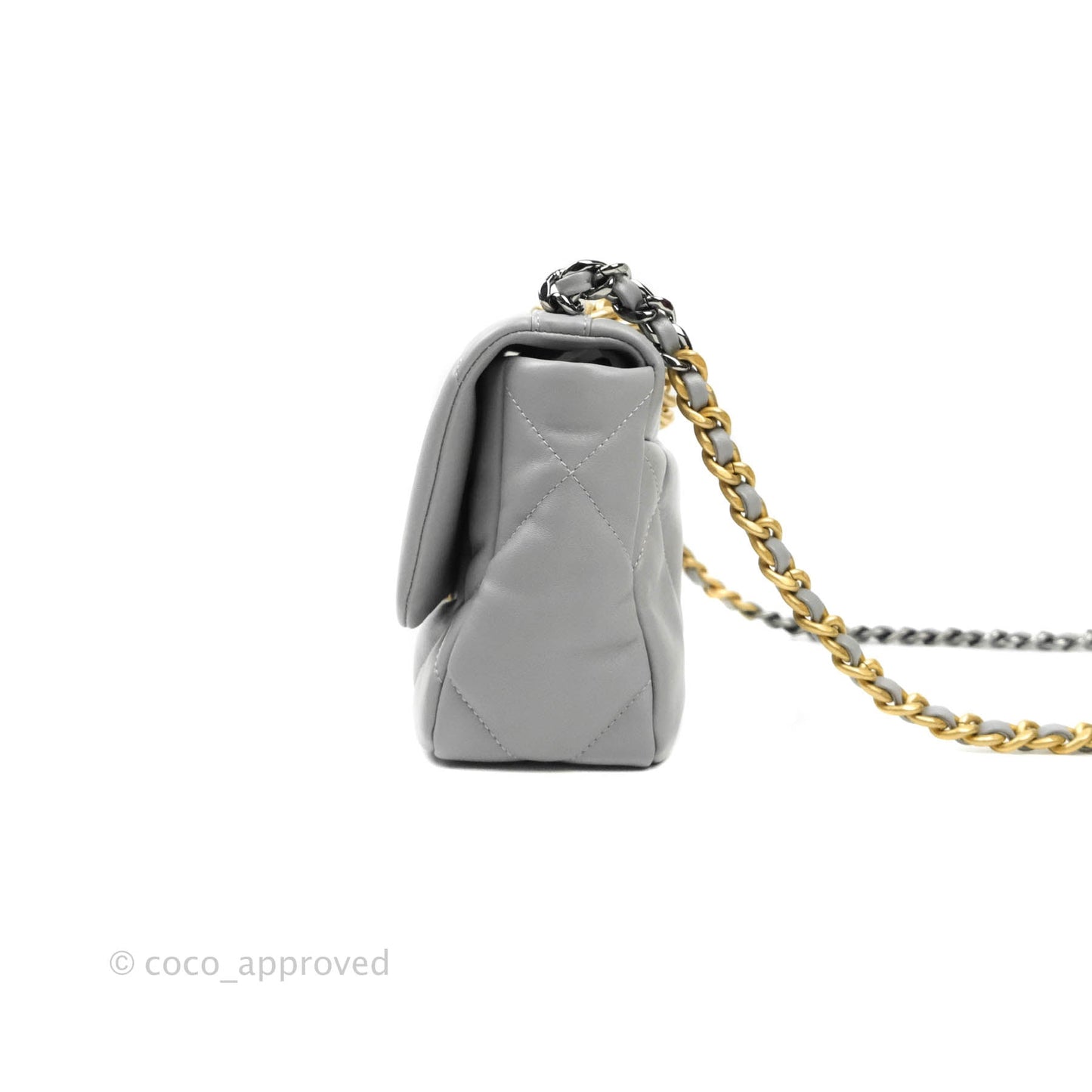 Chanel 19 Small Grey Mixed Hardware 21B