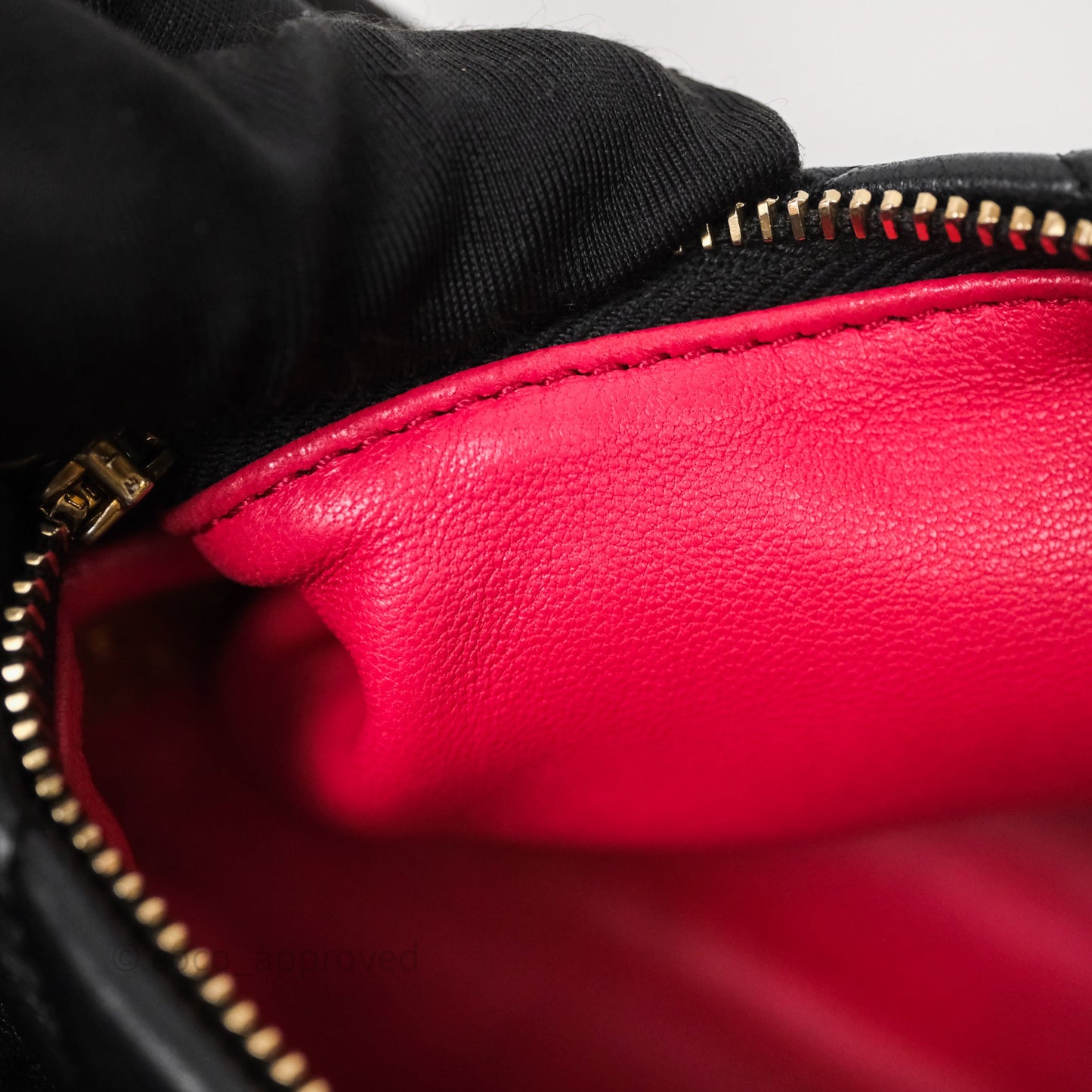 Chanel Small Hobo Bag Crumpled Black Lambskin Aged Gold Hardware