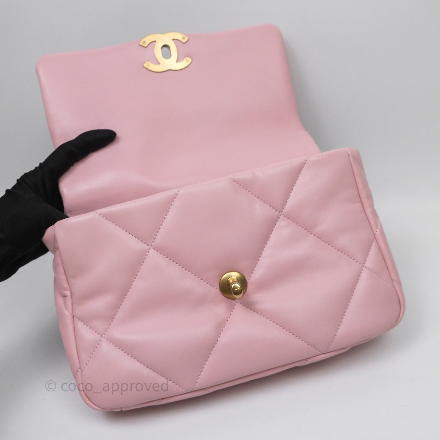 Chanel 19 Small Pink Lambskin Mixed Hardware
