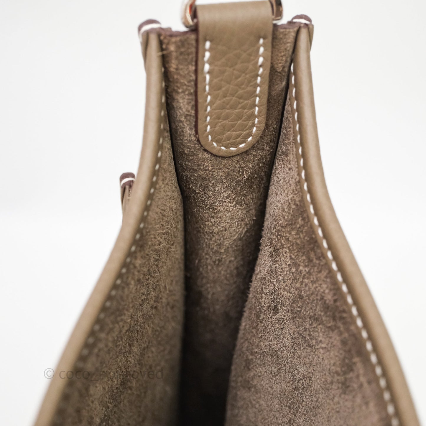 Hermès Evelyne 23 Etoupe 18 Clemence Palladium Hardware