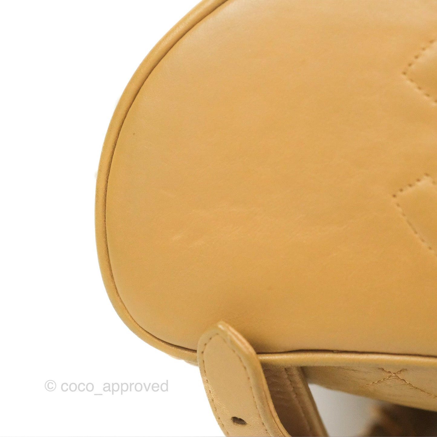 Chanel Vintage CC Duma Backpack Beige Lambskin 24K Gold Hardware