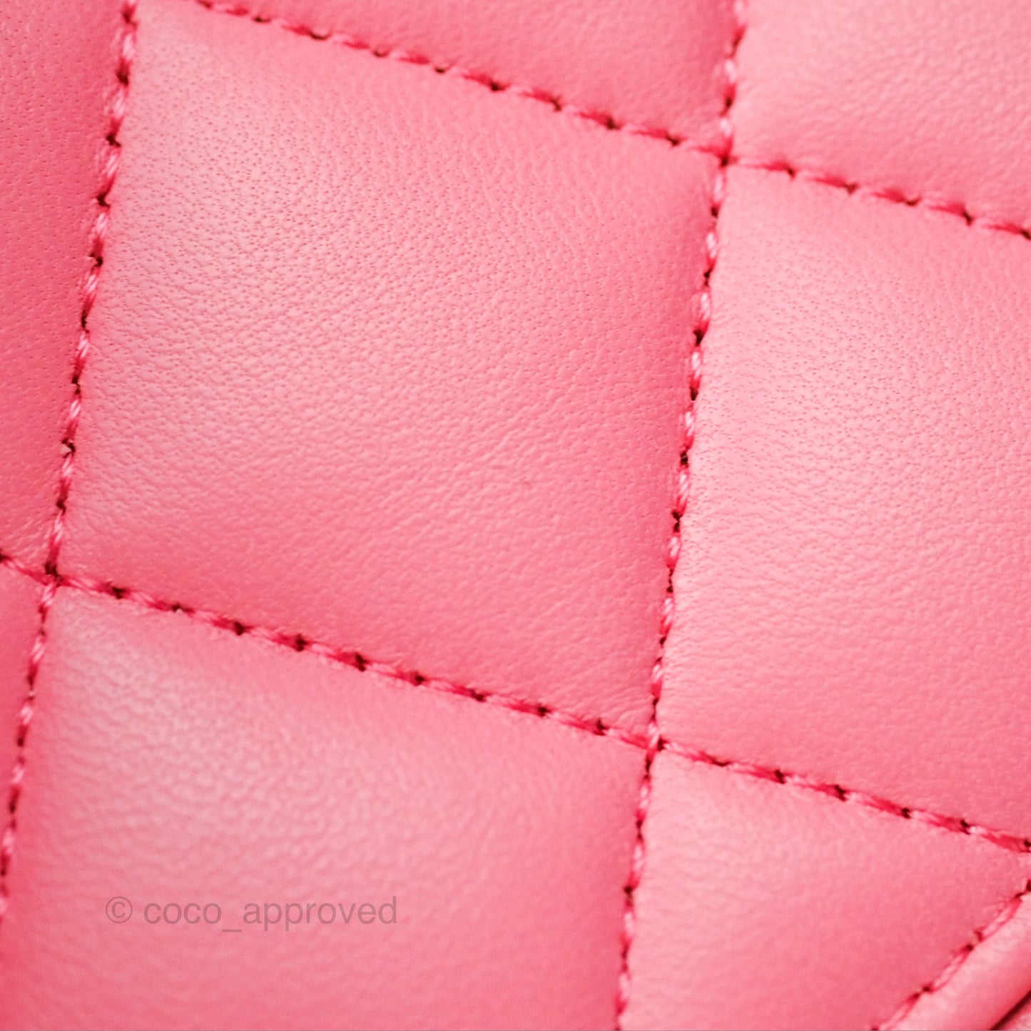 Chanel Small Classic Quilted Flap Pink Lambskin Gold Hardware