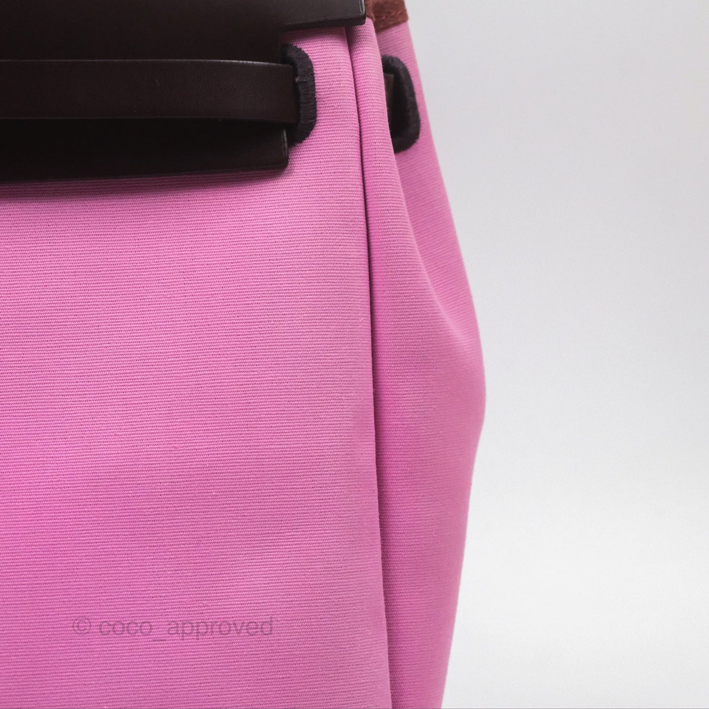 Hermès Herbag Zip 31 Retourne Rose Bubblegum L4/ Rubis B5 Canvas Palladium Hardware