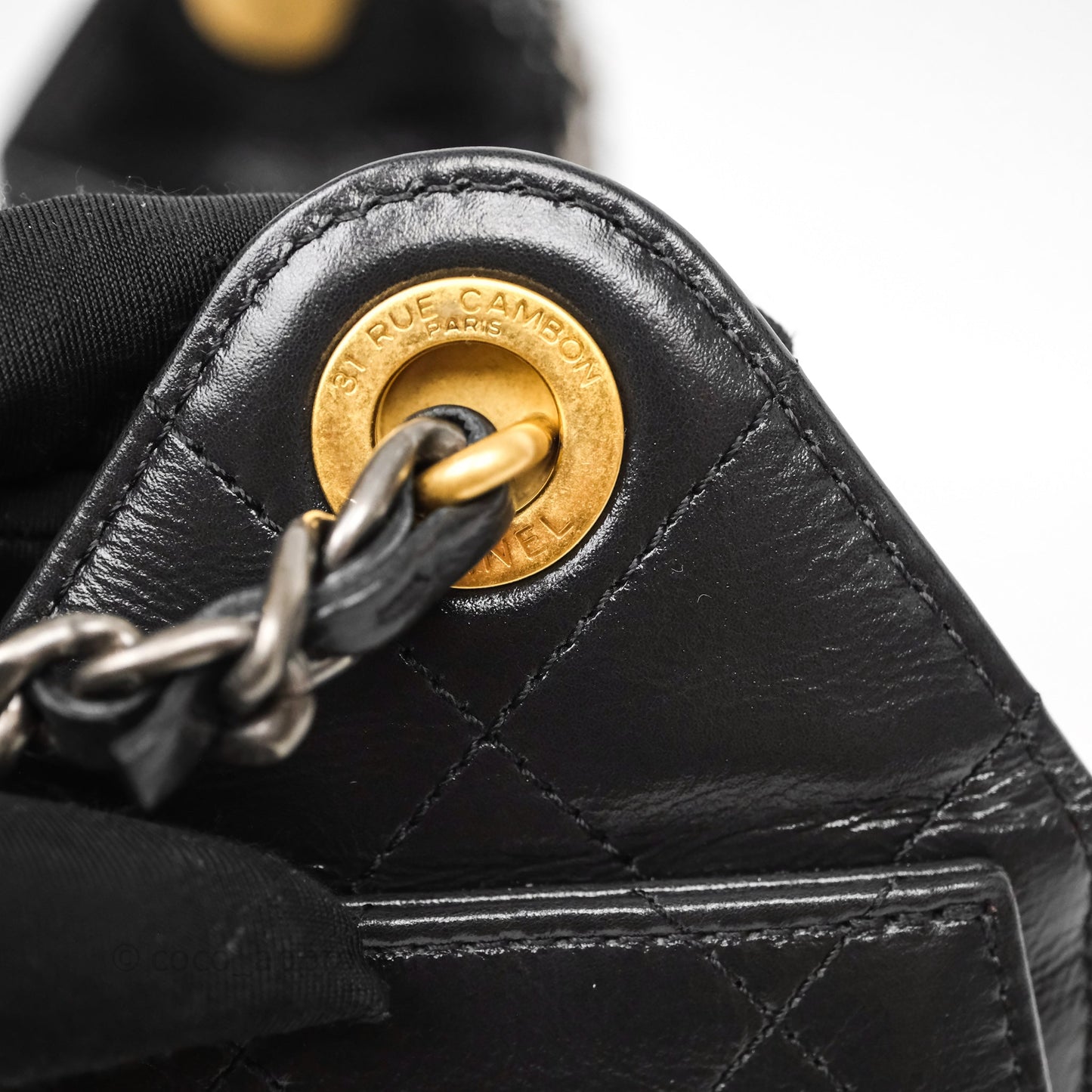 Chanel Mini 25 Black Bag Calfskin Mixed Hardware