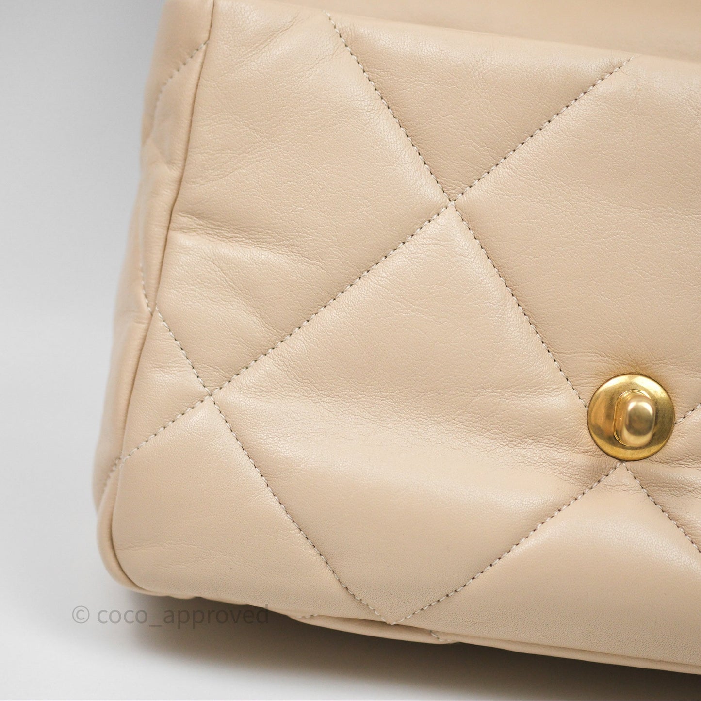 Chanel 19 Small Beige Mixed Hardware