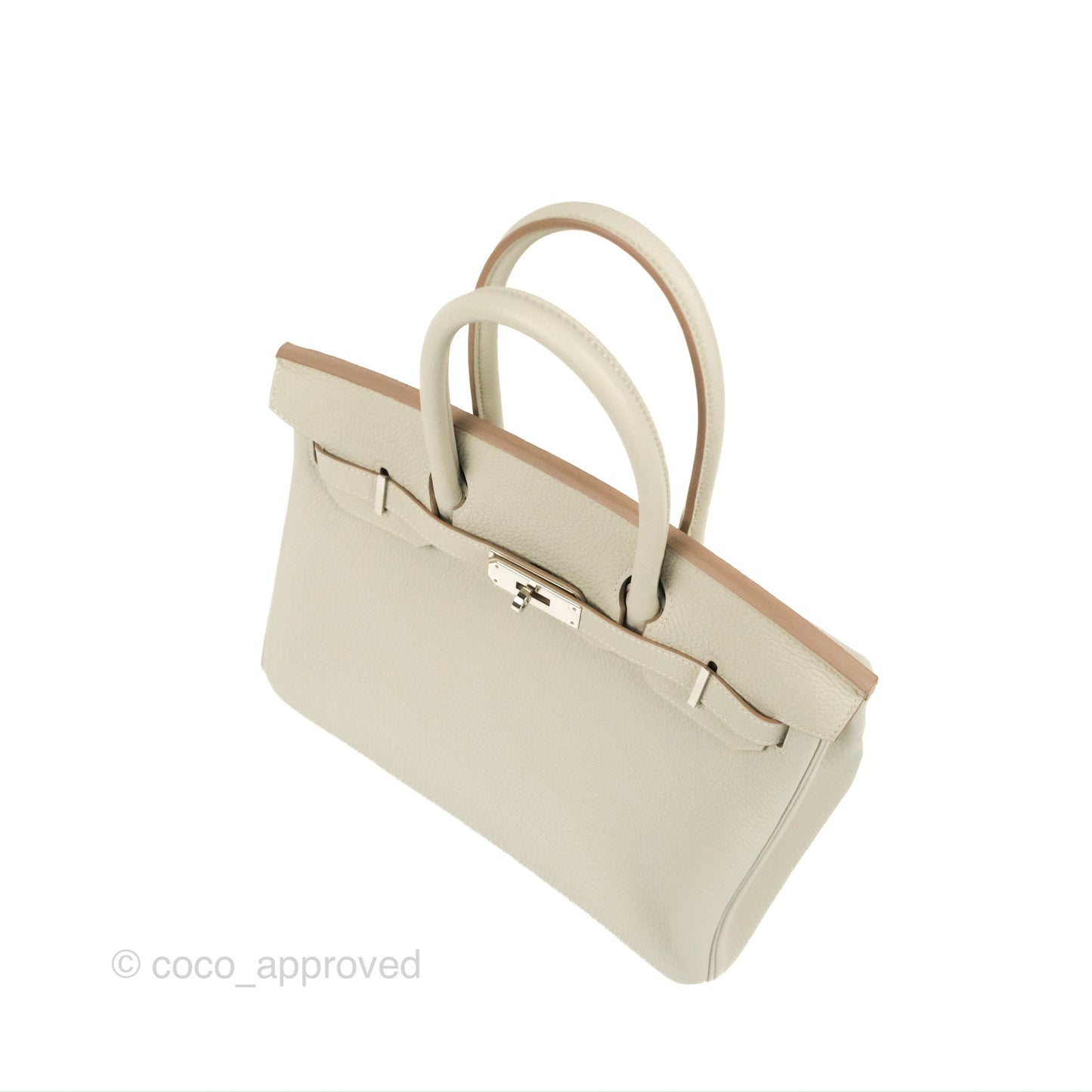 Hermes Birkin 30 Retourne Gris Perle 80 Togo Palladium Hardware