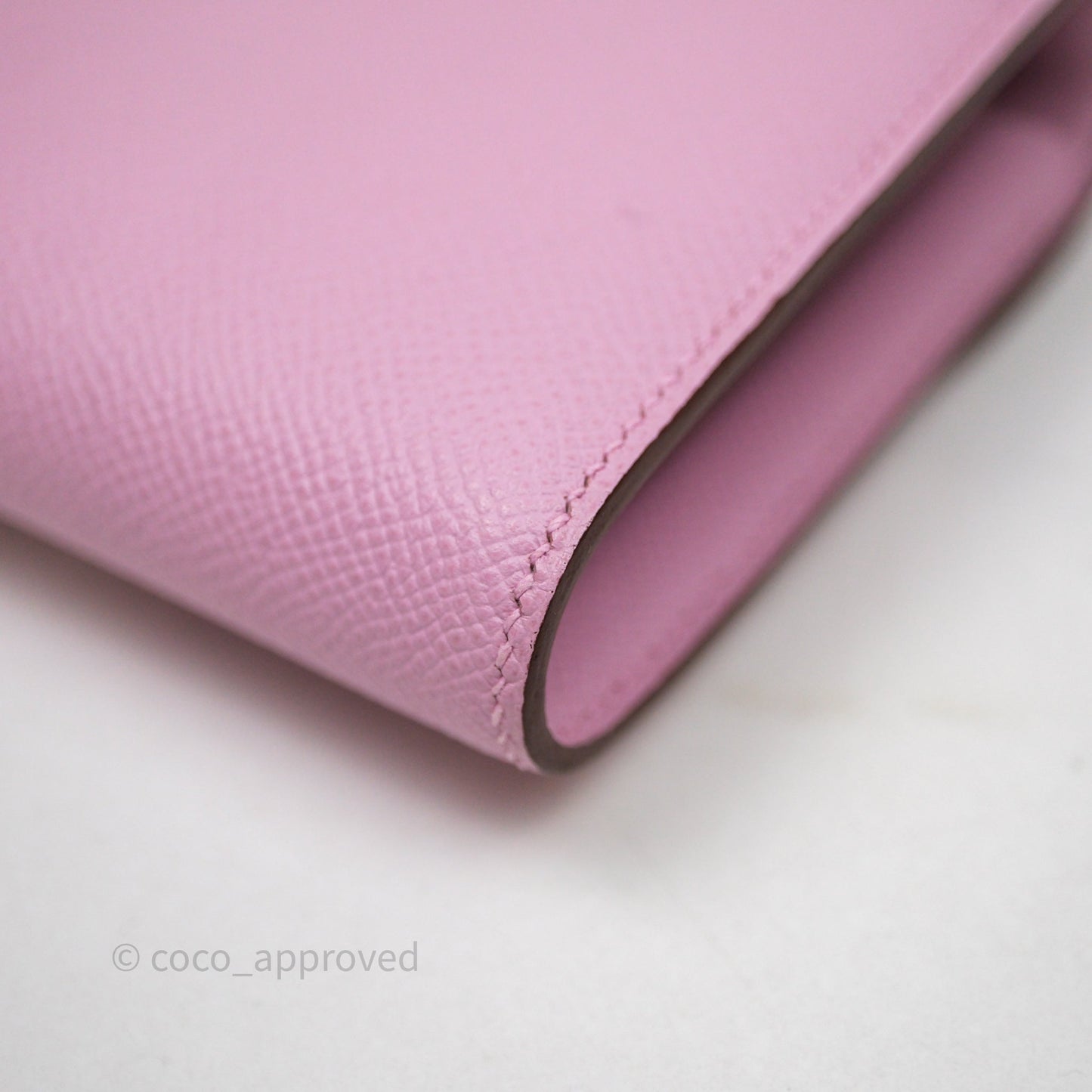 Hermès Constance To Go Wallet Mauve Sylvestre X9 Epsom Palladium hardware