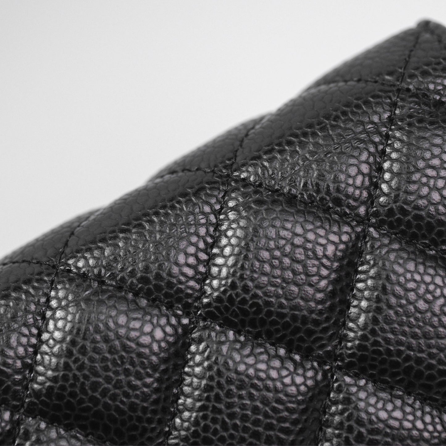Chanel Quilted WOC Black Caviar Gold Hardware