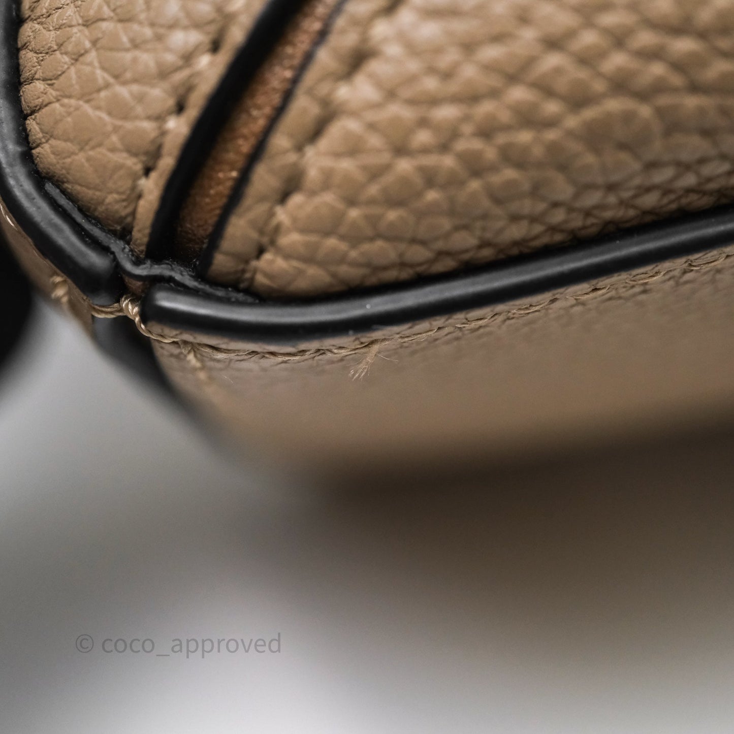 Loewe Small Puzzle Bag Sand Mink Grained Calfskin Gold Hardware