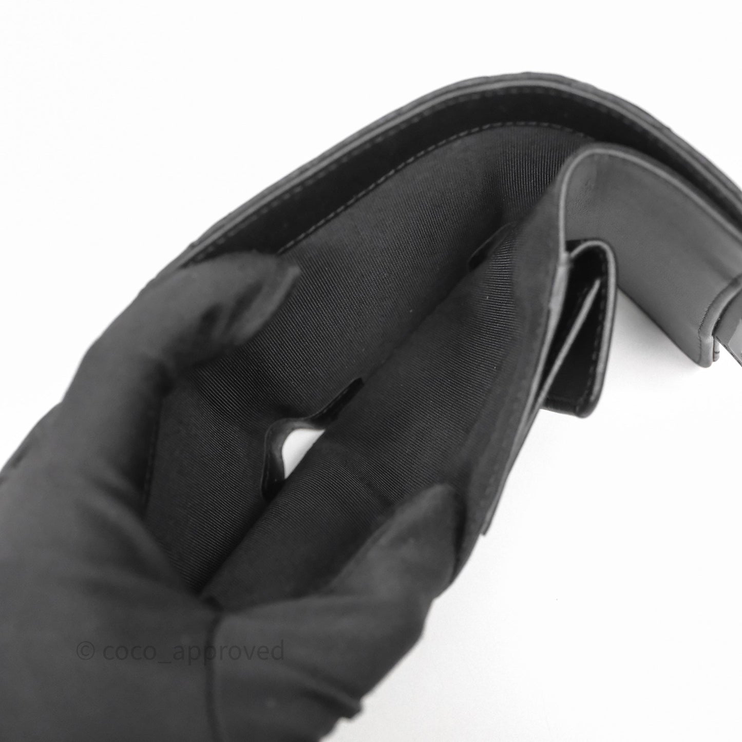 Chanel Chevron Reissue Wallet So Black Aged Calfskin