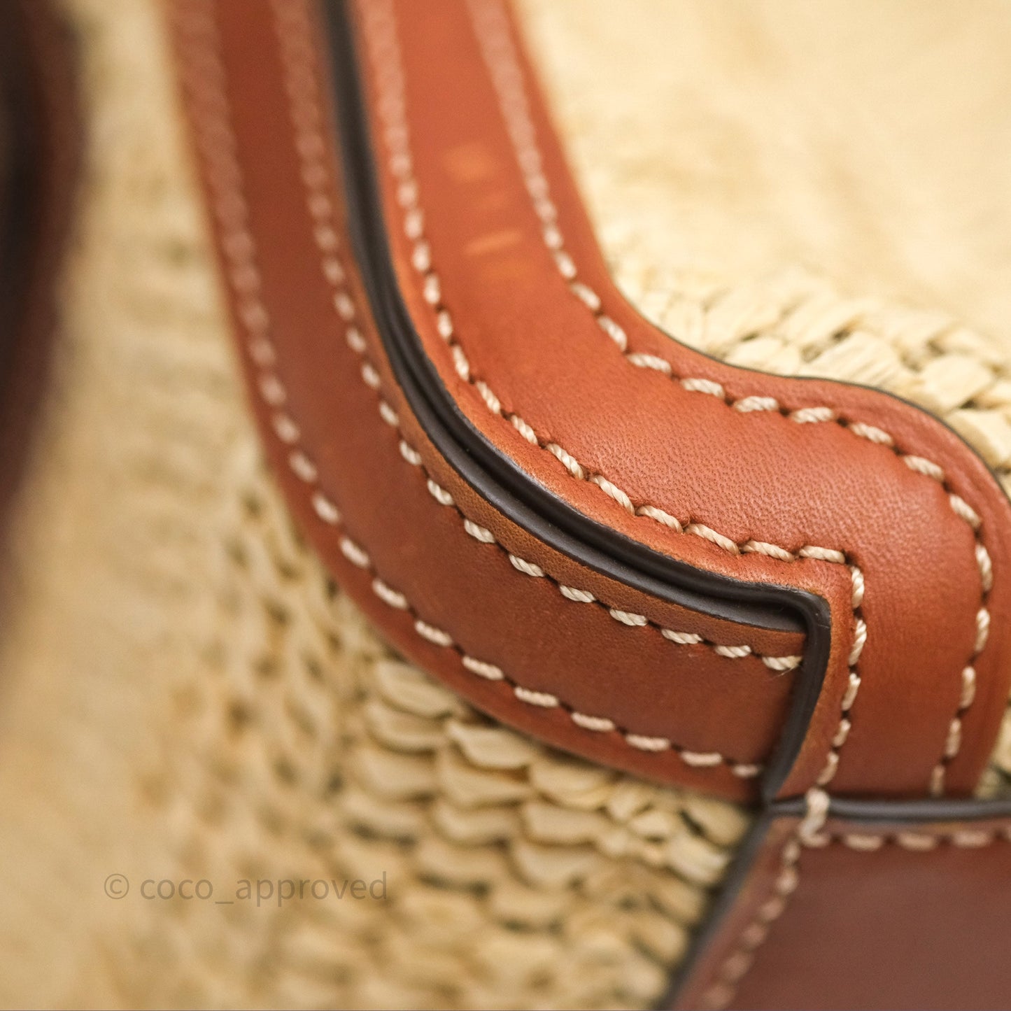 Delvaux Cool Box MM Bohème Raffia Brown
