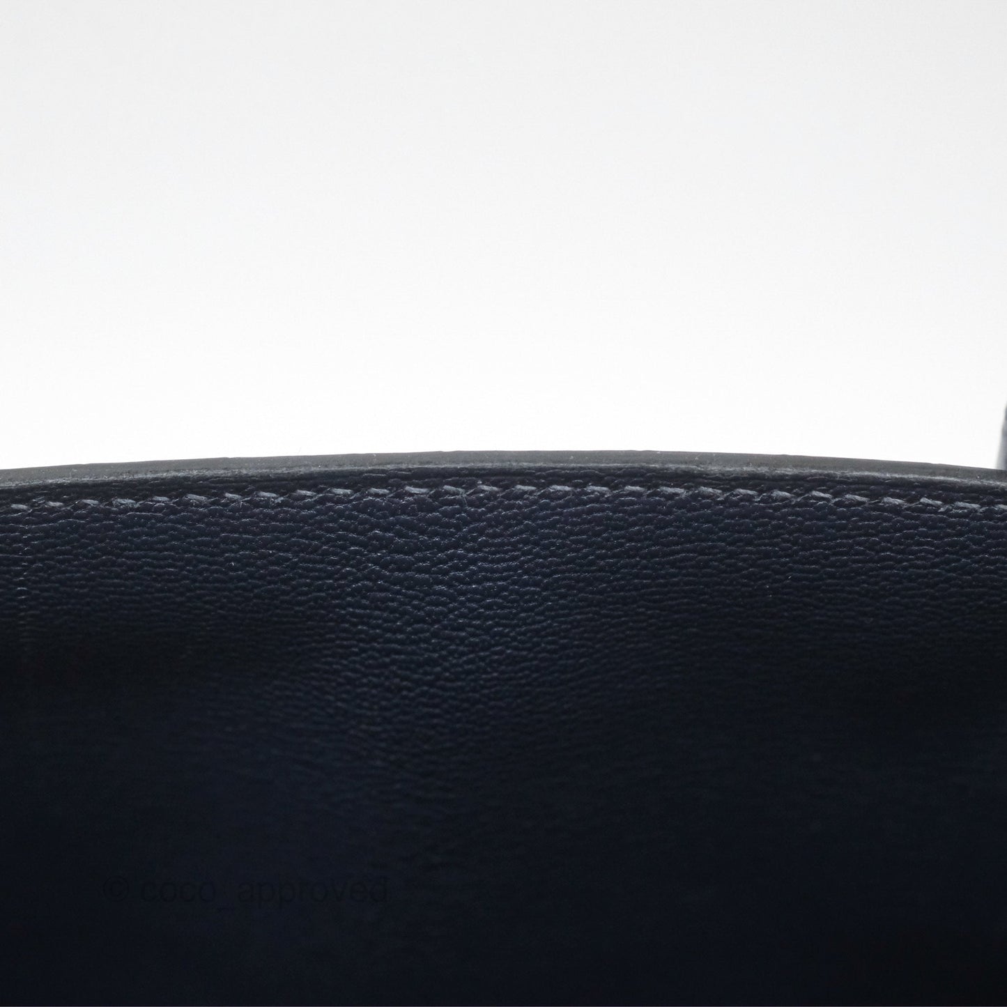 Hermès Birkin 35 Porosus Marine 78 Palladium Hardware