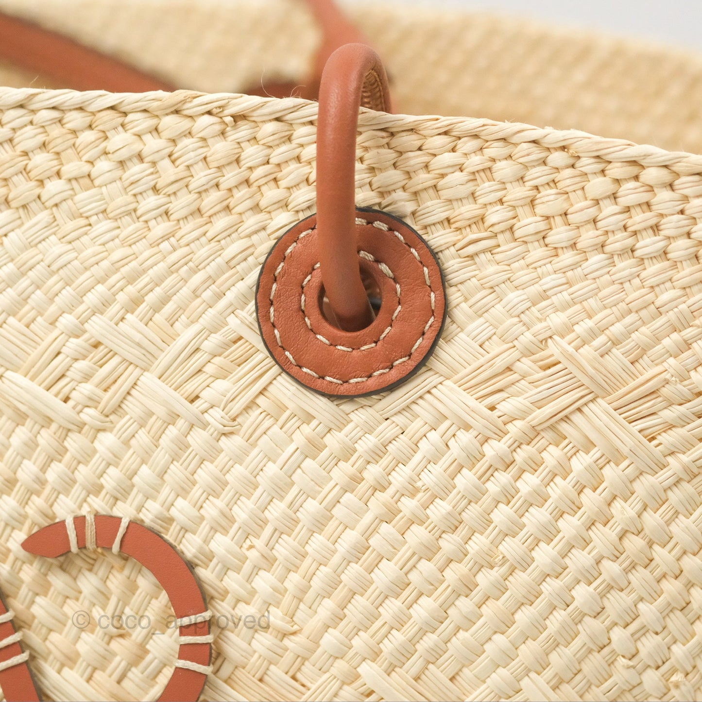 Loewe x Paula’s Ibiza Woven Anagram Basket Bag Natural/Tan