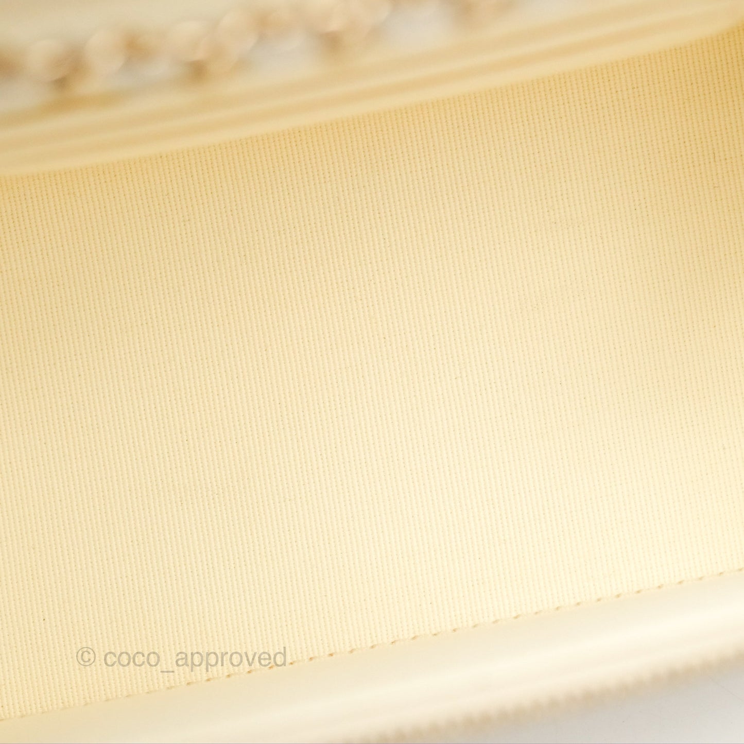 Chanel Classic Vanity With Chain Ivory Caviar Gold Hardware