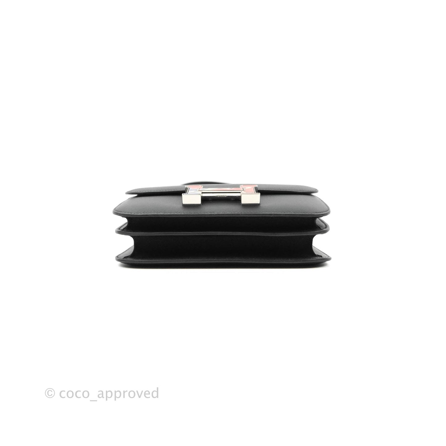 Hermès Constance Mini 18cm Black Swift Marble Lock
