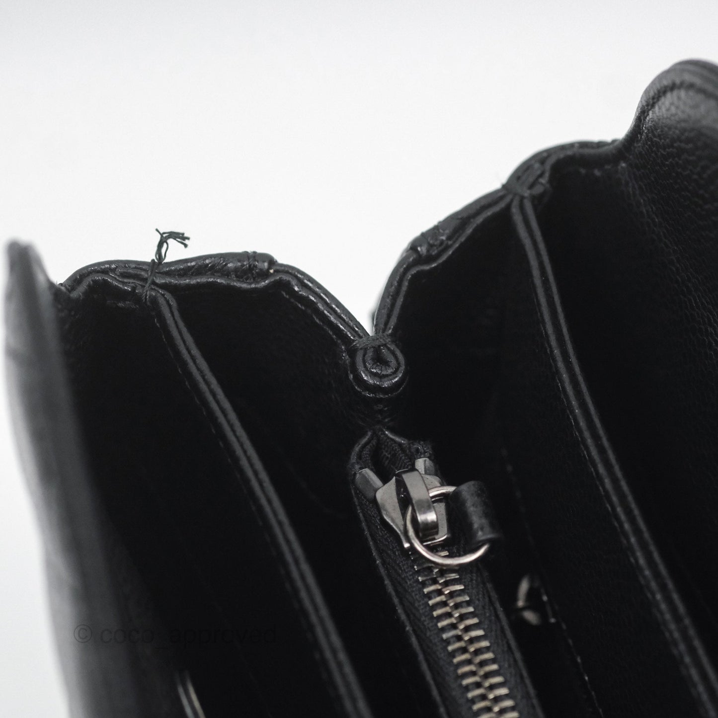 Chanel Quilted Small City Shopping Bag Black Caviar Ruthenium Hardware