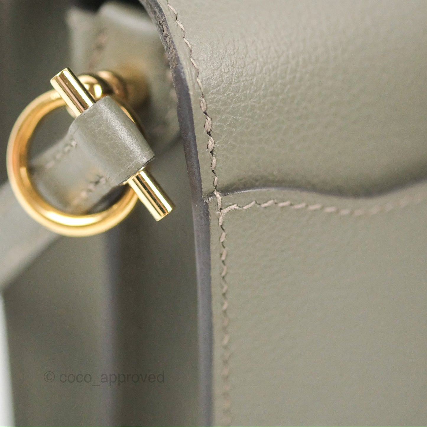 Hermès Roulis Mini 18 Gris Meyer 0L Evercolor Permabrass Hardware