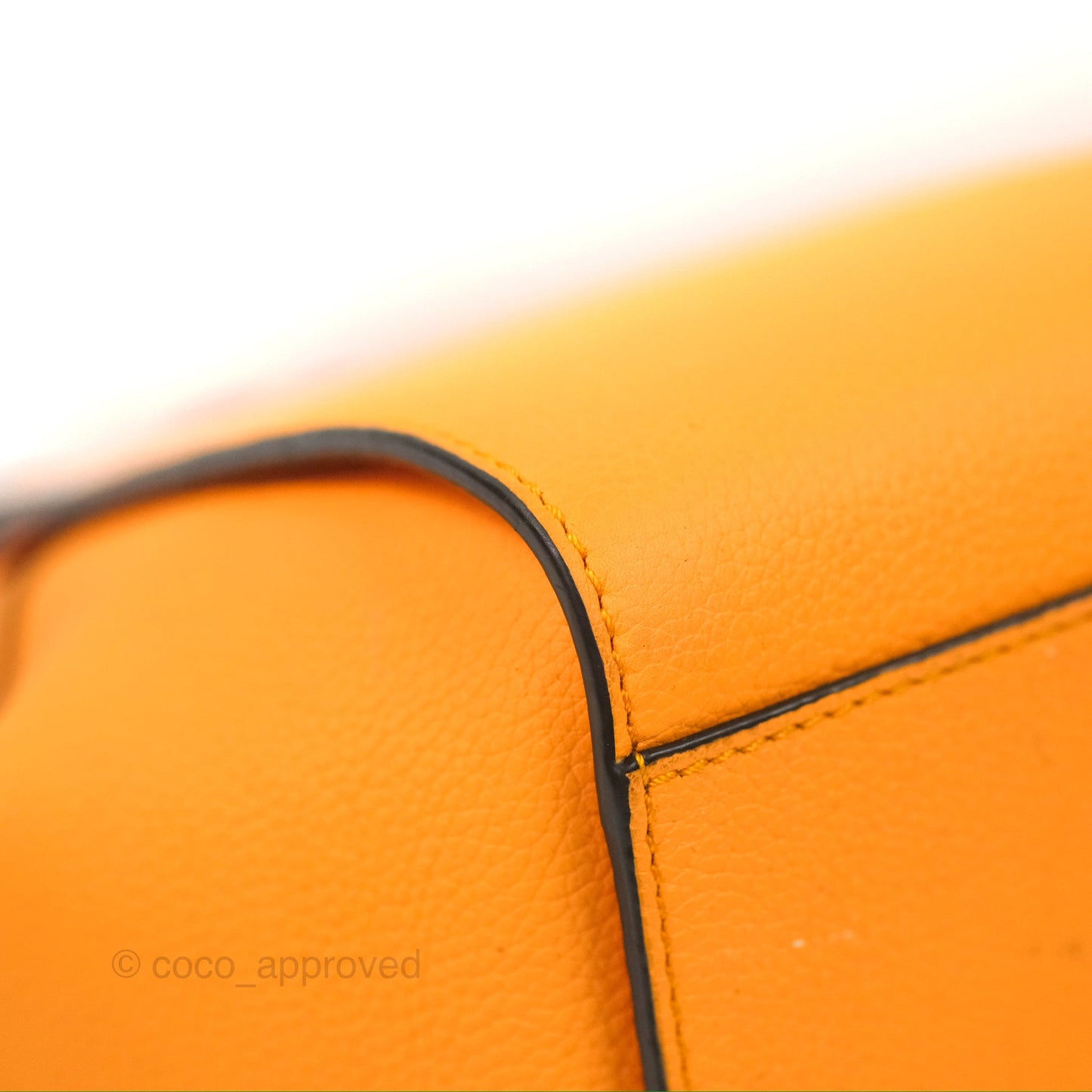 Loewe Mini Hammock Drawstring Orange Calfskin