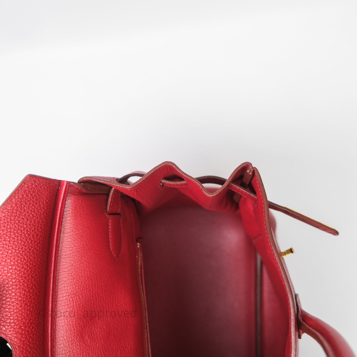 Hermès Birkin 35 Red Togo Gold Hardware