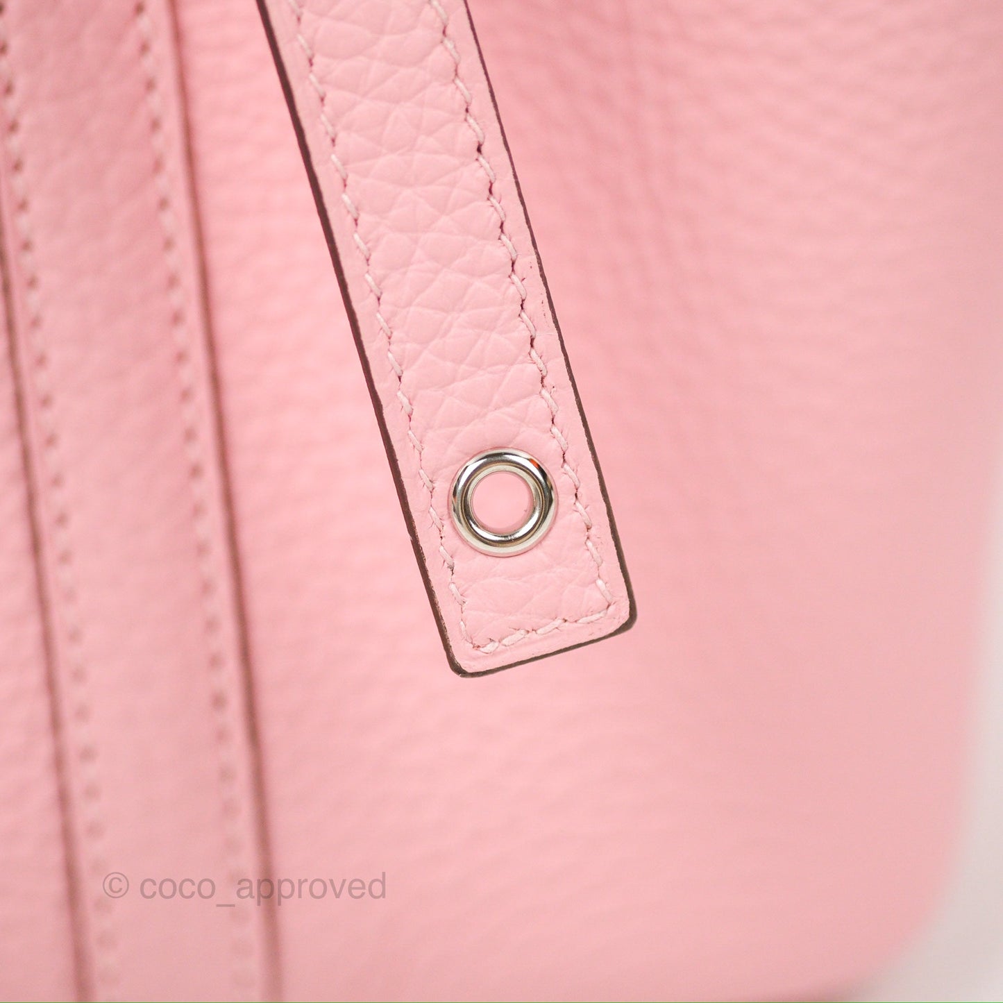 Hermès Picotin 18 Rose Sakura Clemence Palladium Hardware