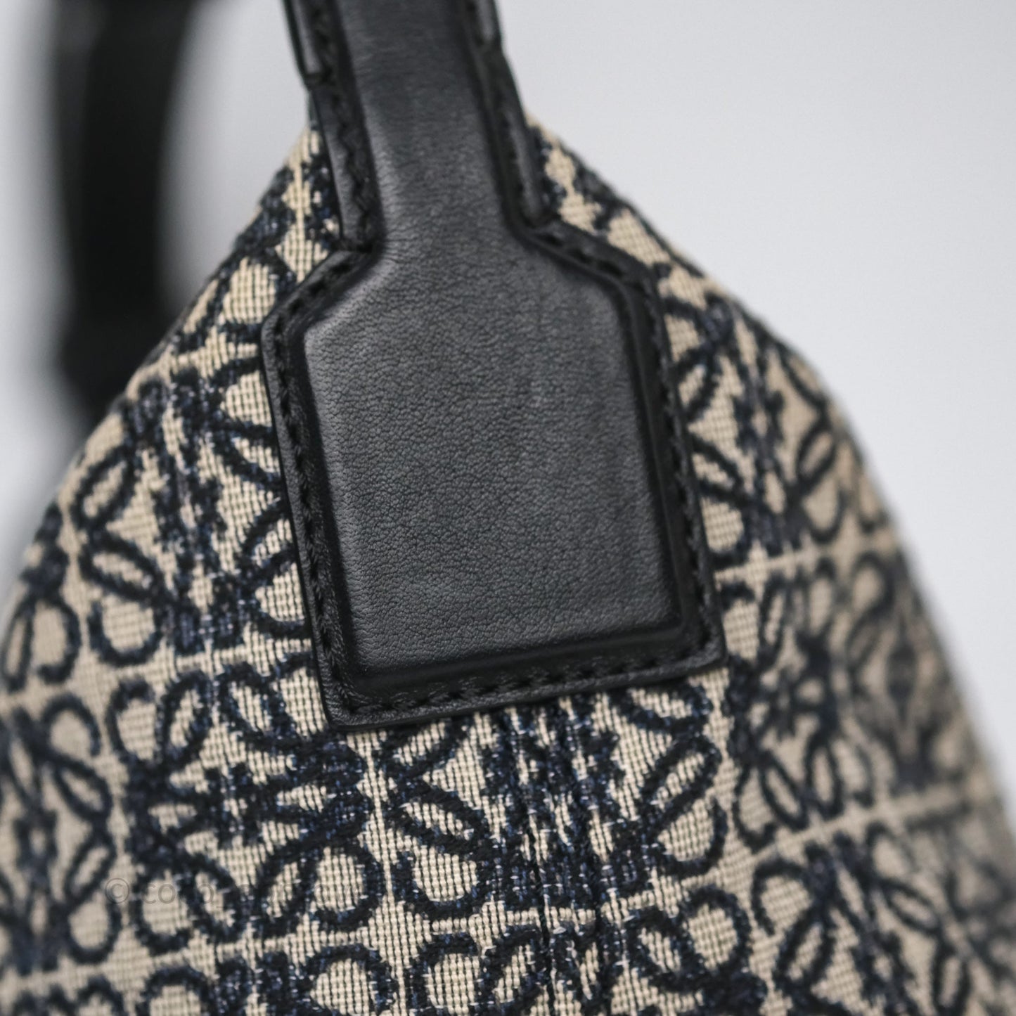 Loewe Small Cubi bag in Anagram Jacquard & Calfskin Navy/Black